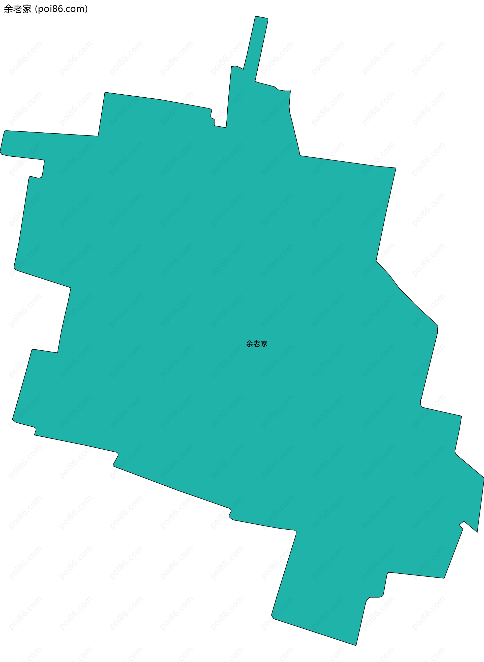 余老家边界地图