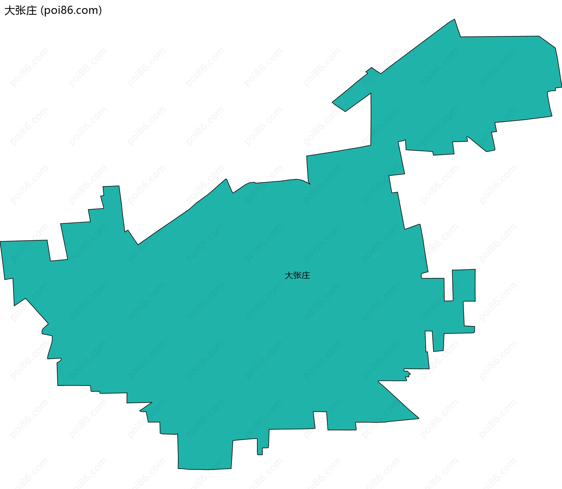 大张庄边界地图