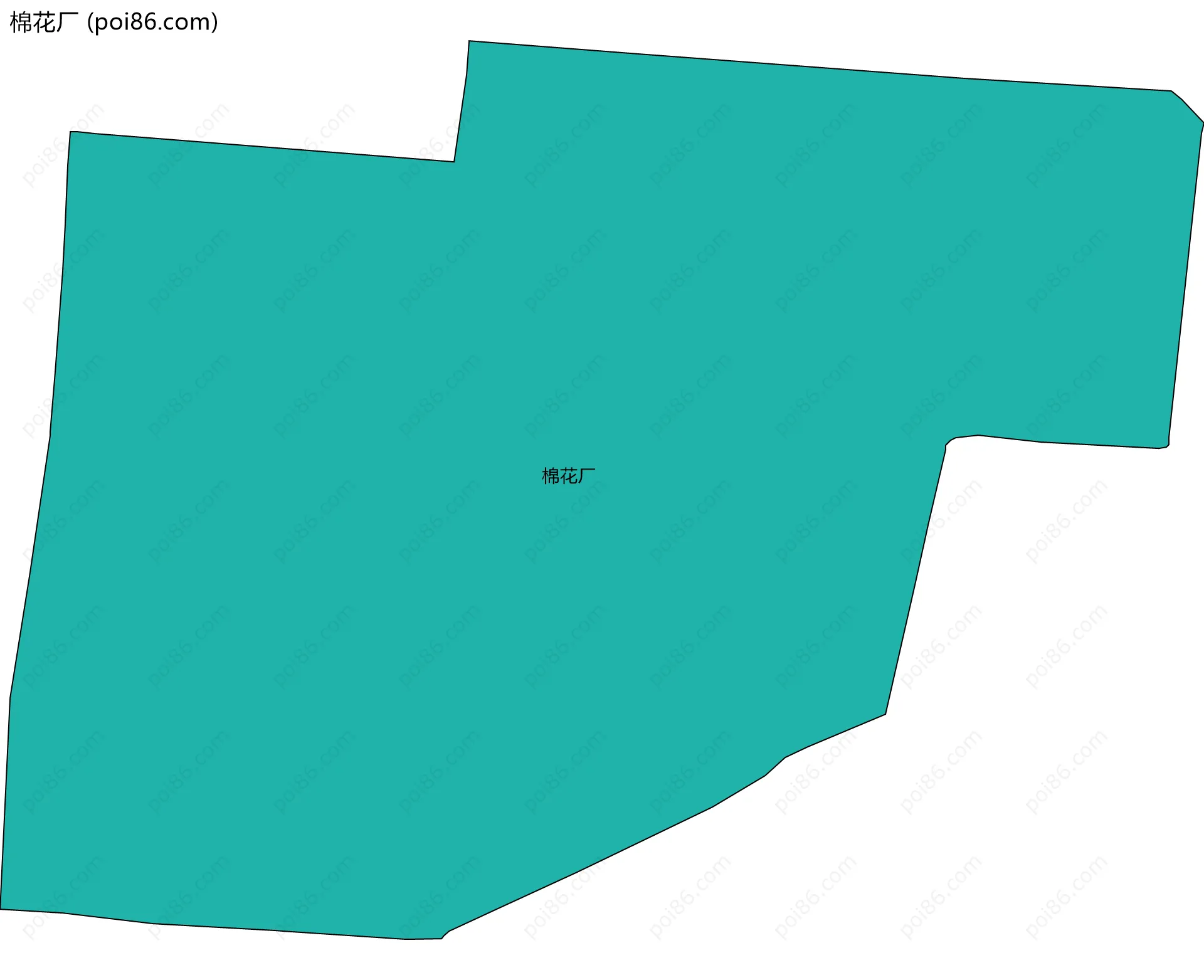 棉花厂边界地图