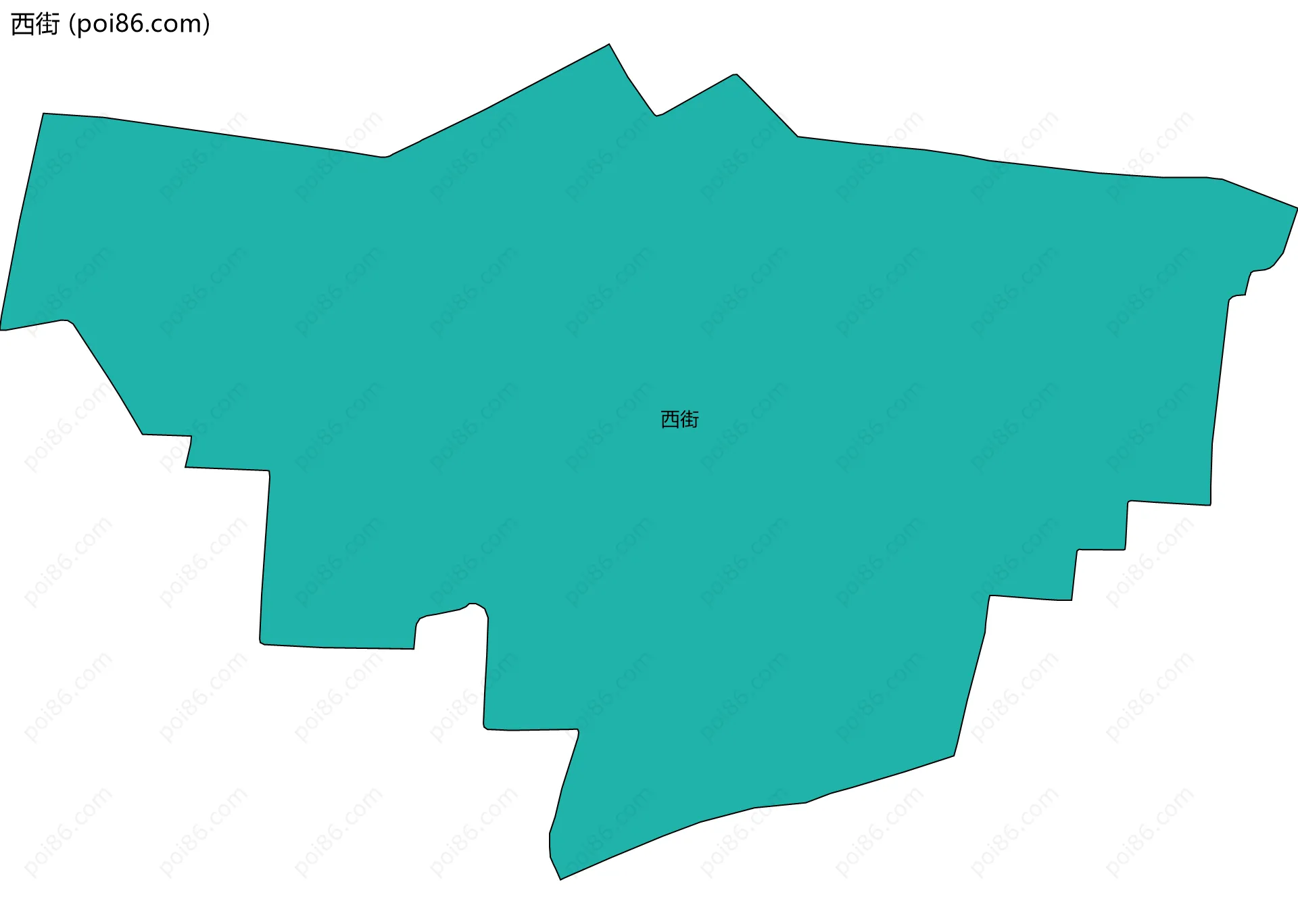 西街边界地图