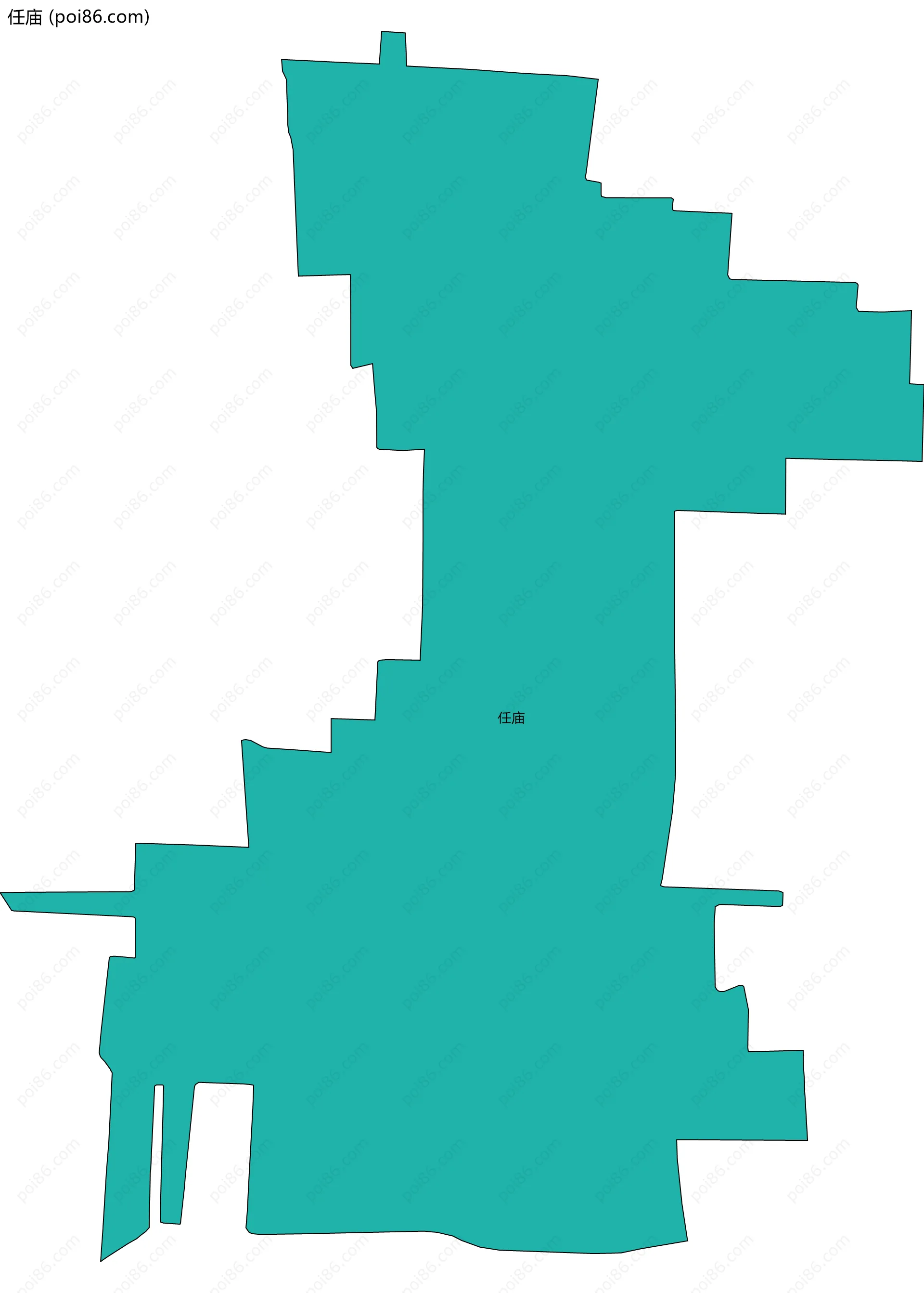 任庙边界地图