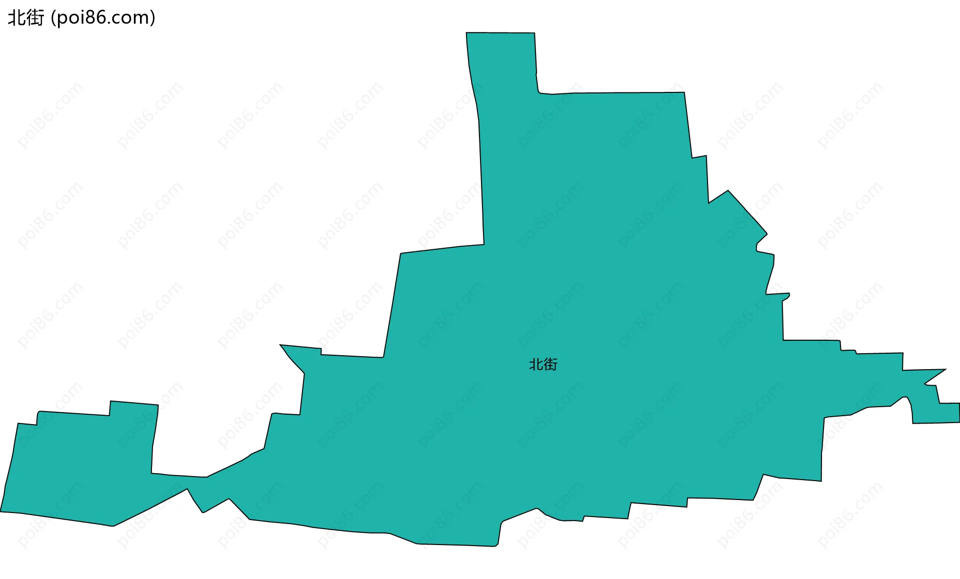 北街边界地图