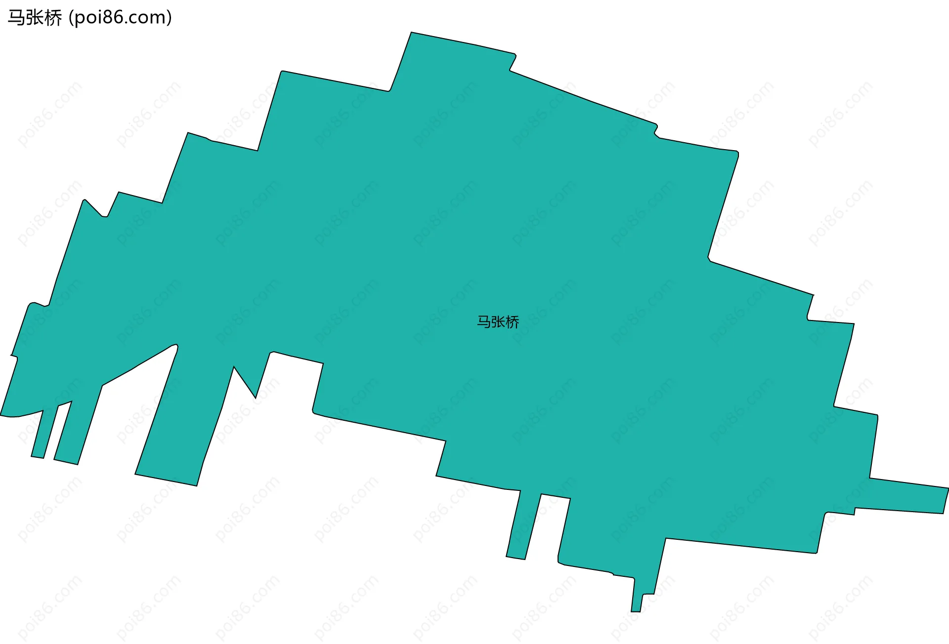 马张桥边界地图