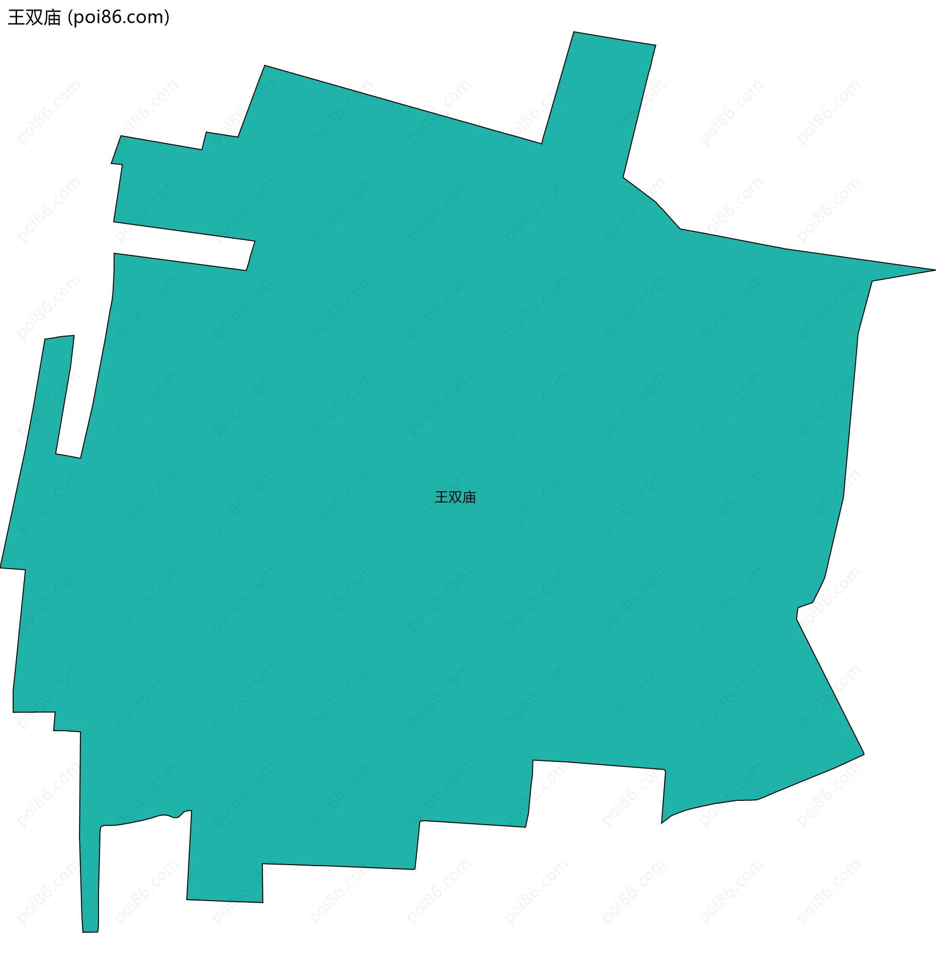 王双庙边界地图