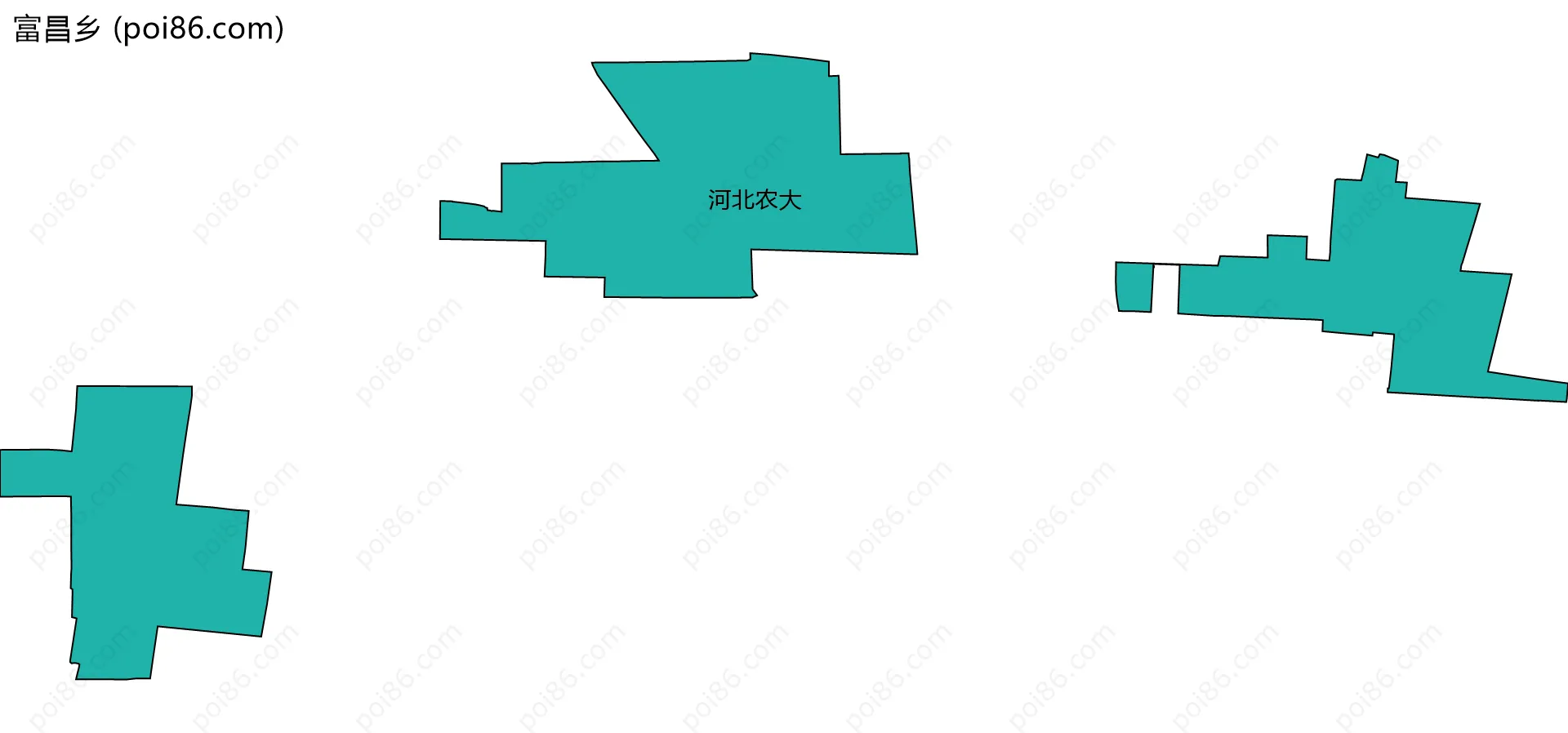 富昌乡边界地图(五级行政区划)
