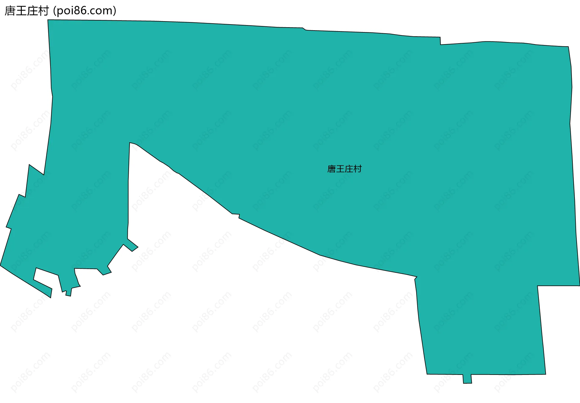 唐王庄村边界地图