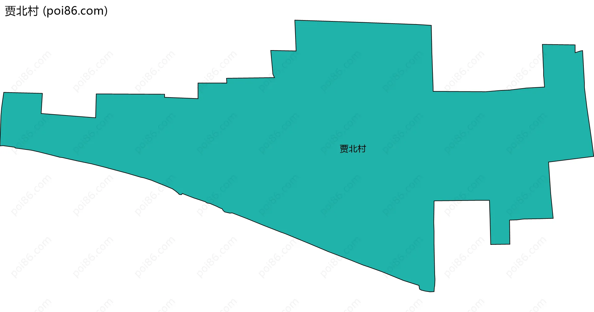 贾北村边界地图