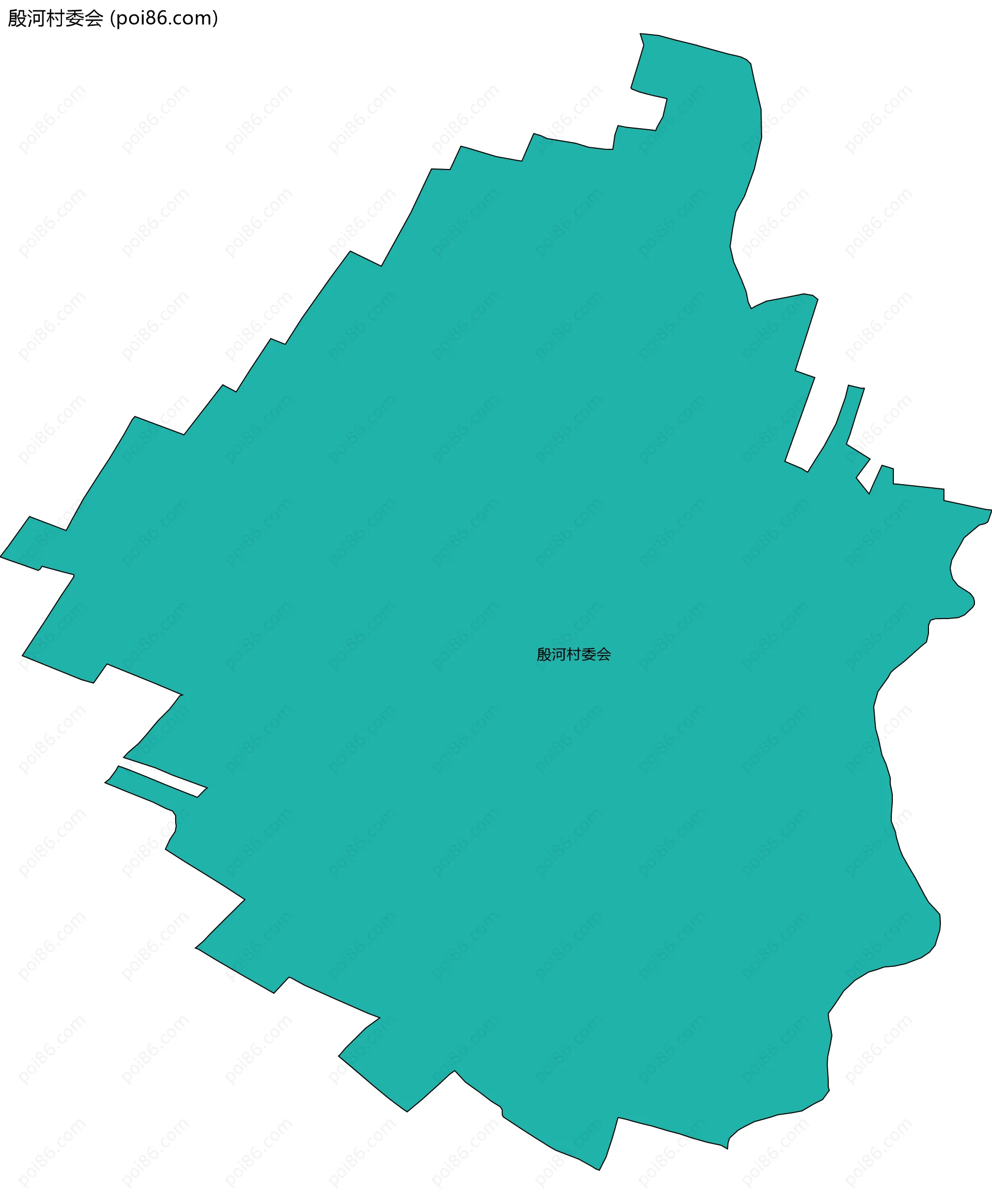 殷河村委会边界地图