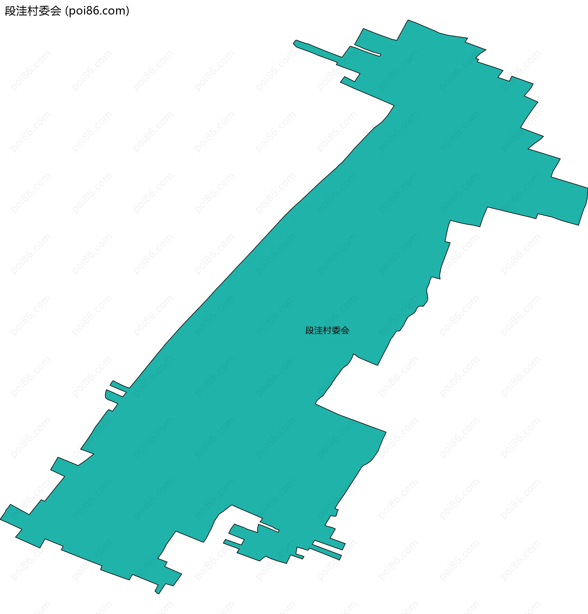 段洼村委会边界地图