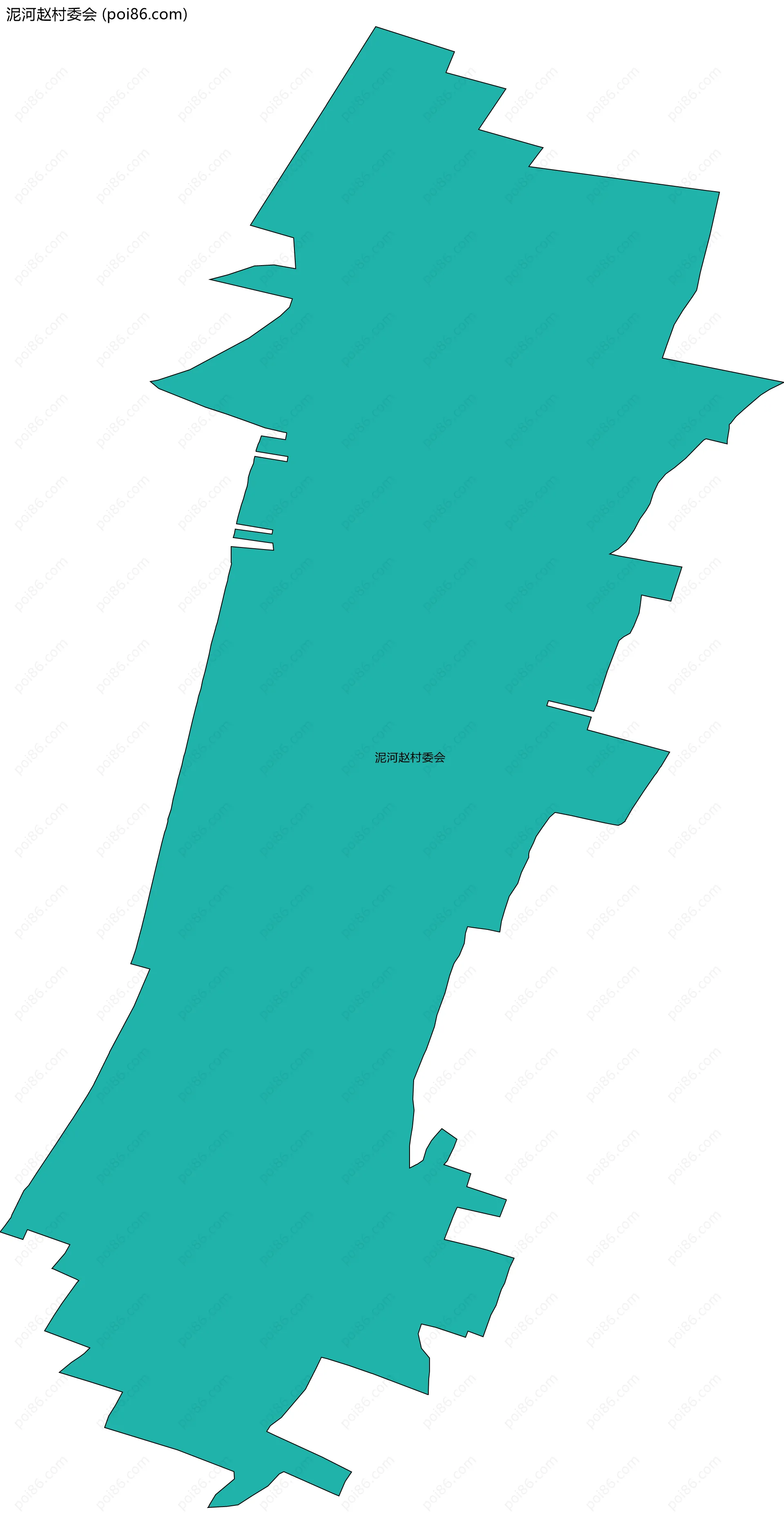 泥河赵村委会边界地图