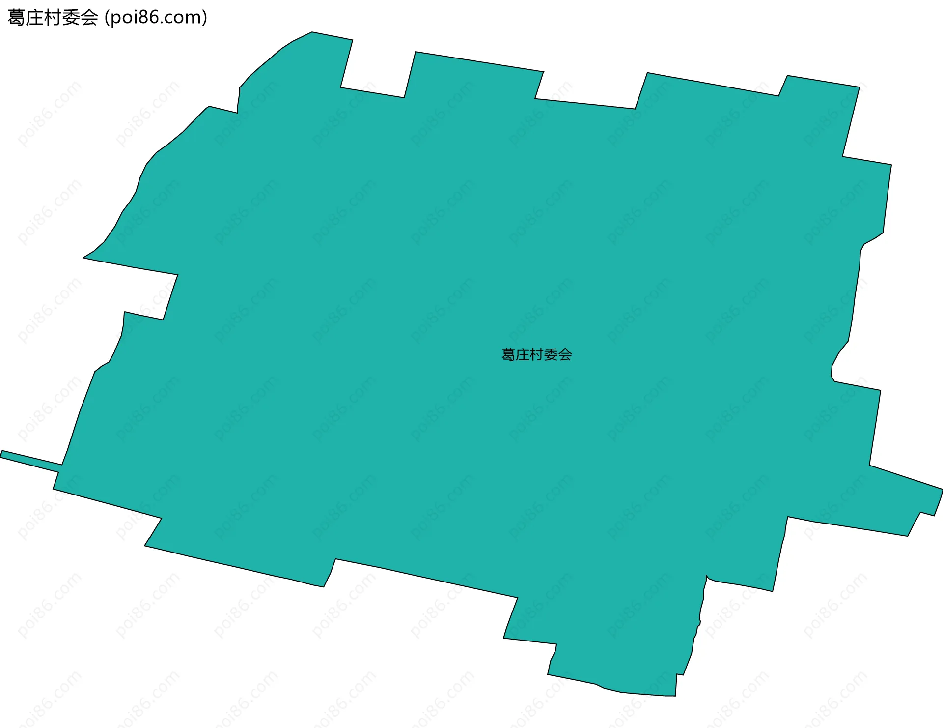 葛庄村委会边界地图