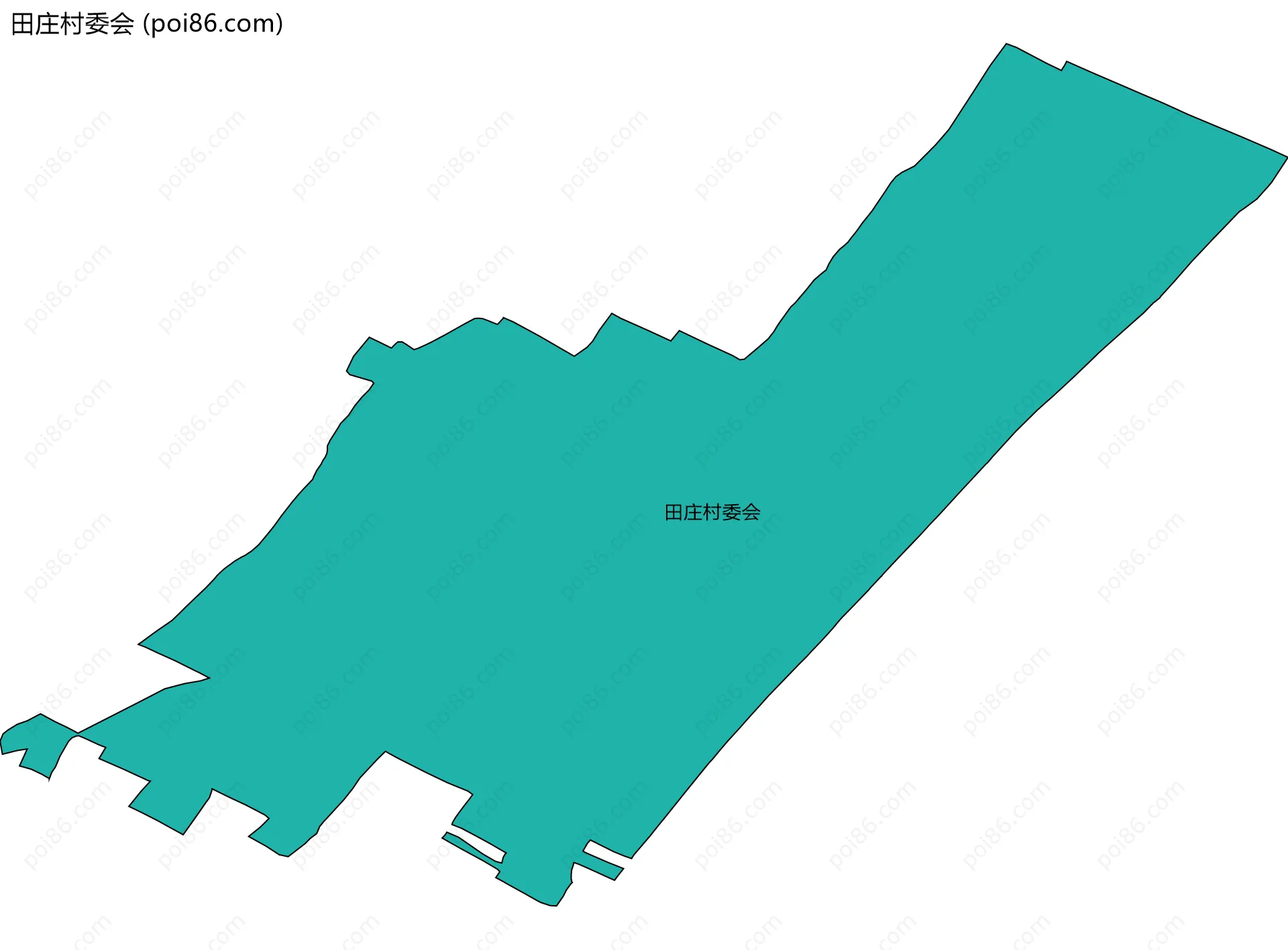 田庄村委会边界地图
