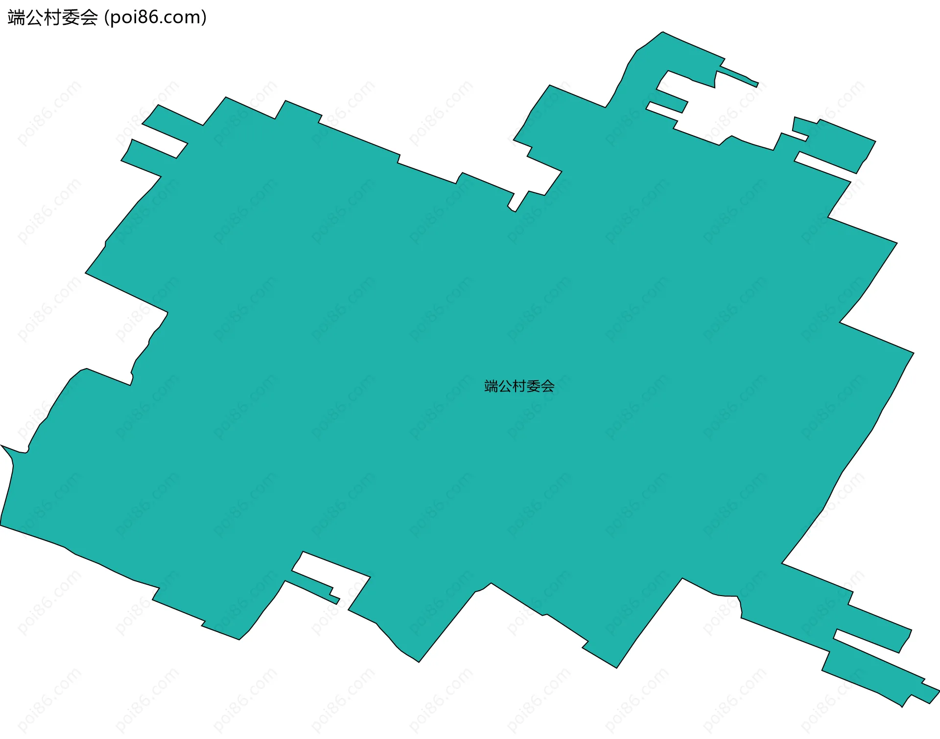 端公村委会边界地图