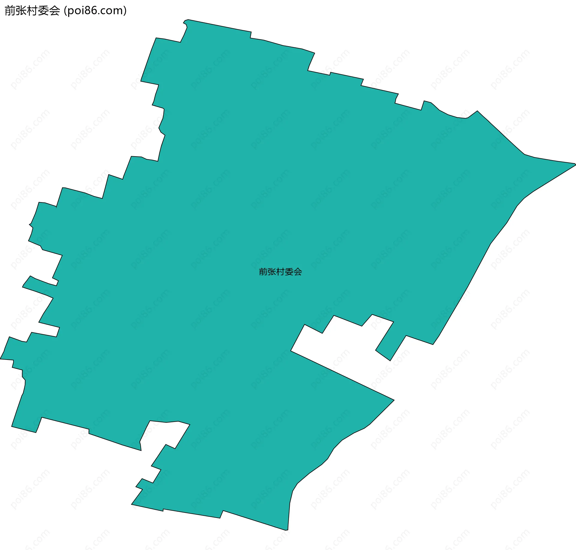 前张村委会边界地图