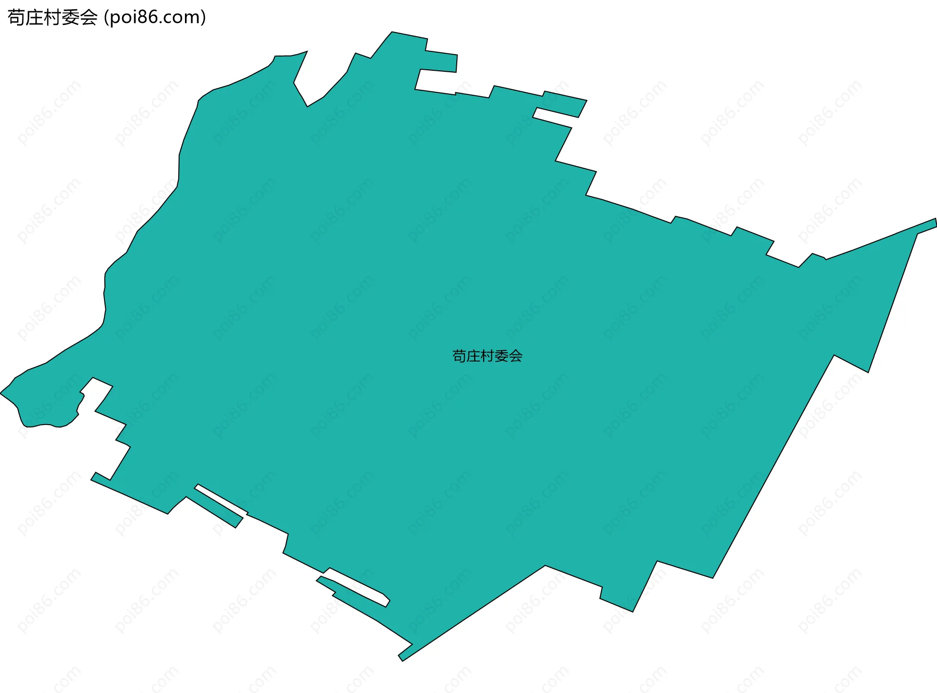 苟庄村委会边界地图