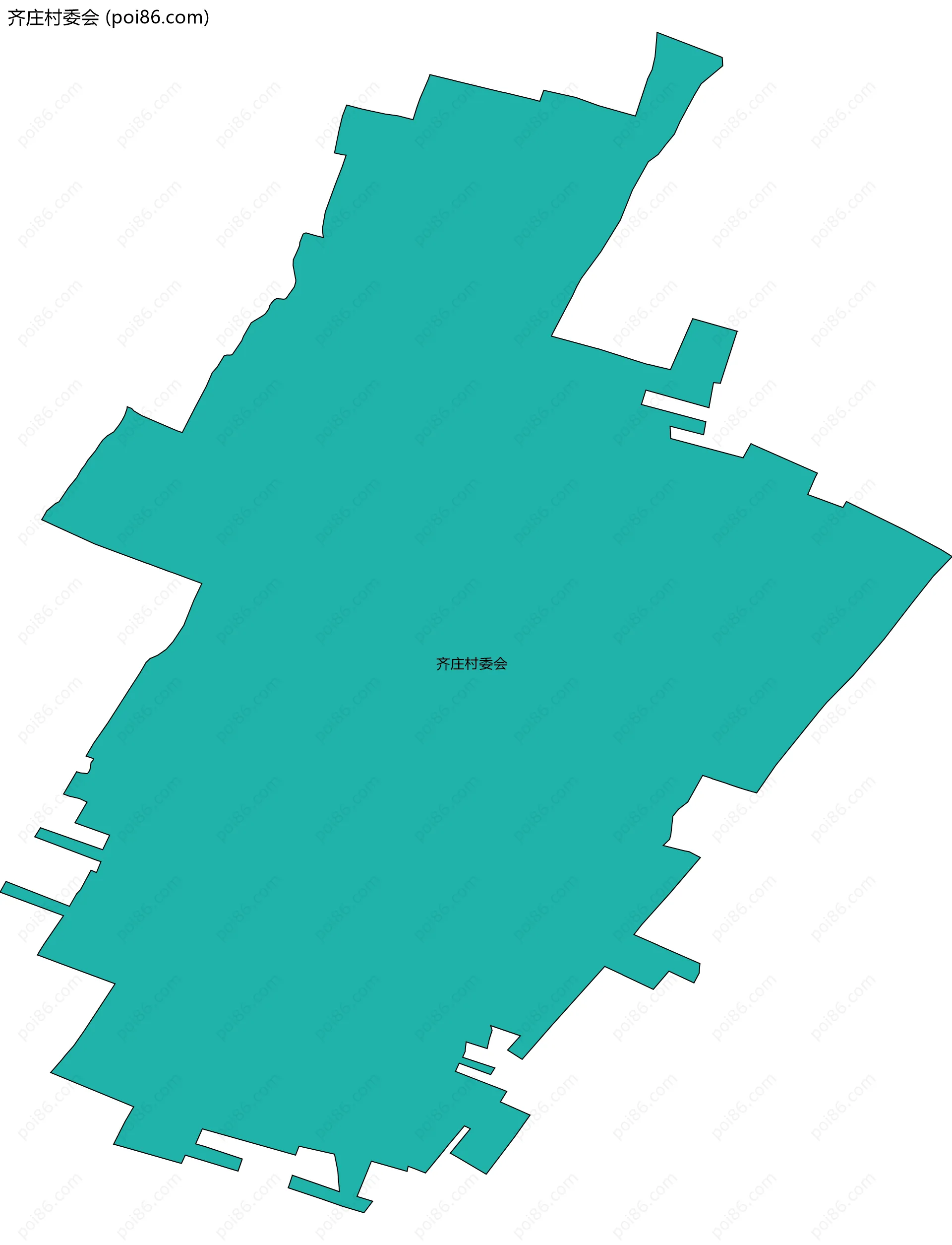 齐庄村委会边界地图