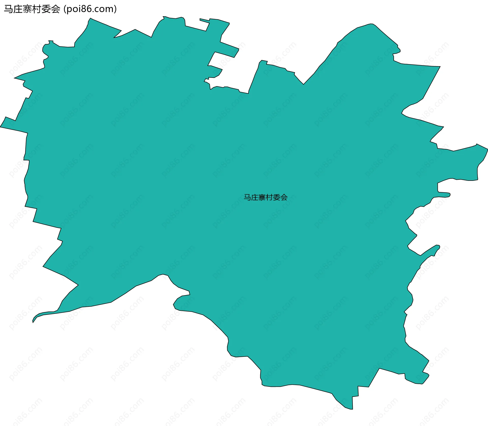 马庄寨村委会边界地图