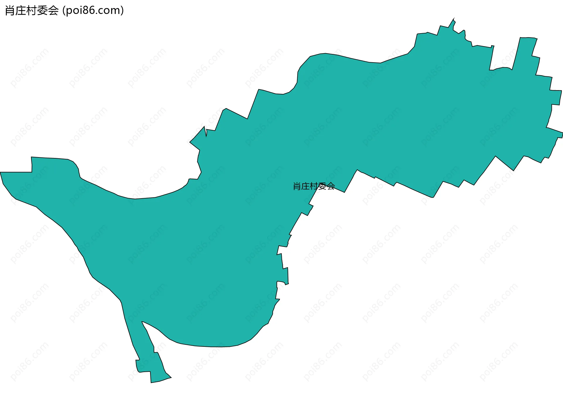 肖庄村委会边界地图