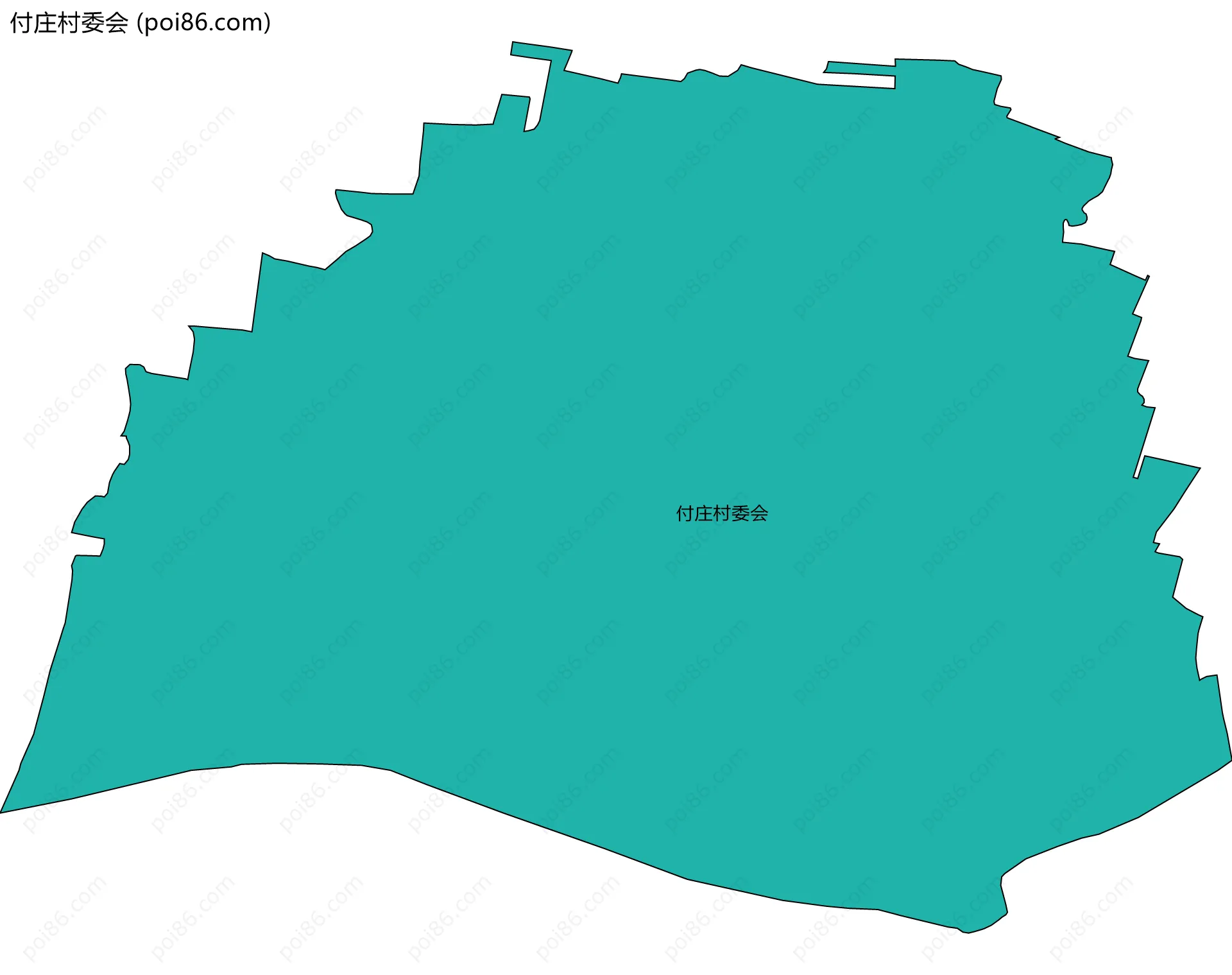 付庄村委会边界地图