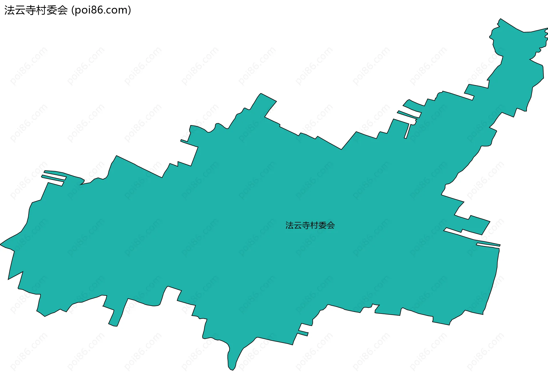 法云寺村委会边界地图