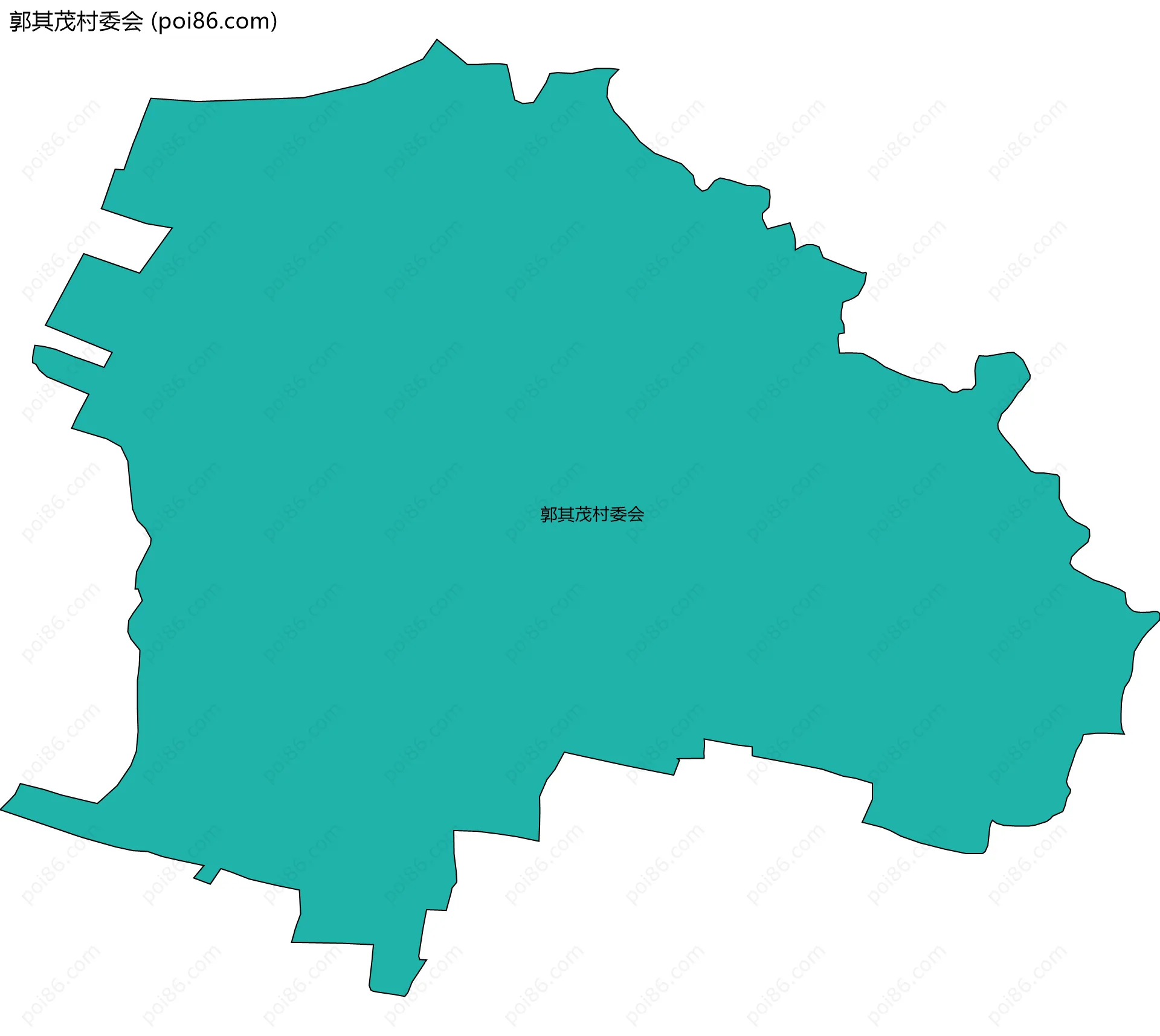 郭其茂村委会边界地图