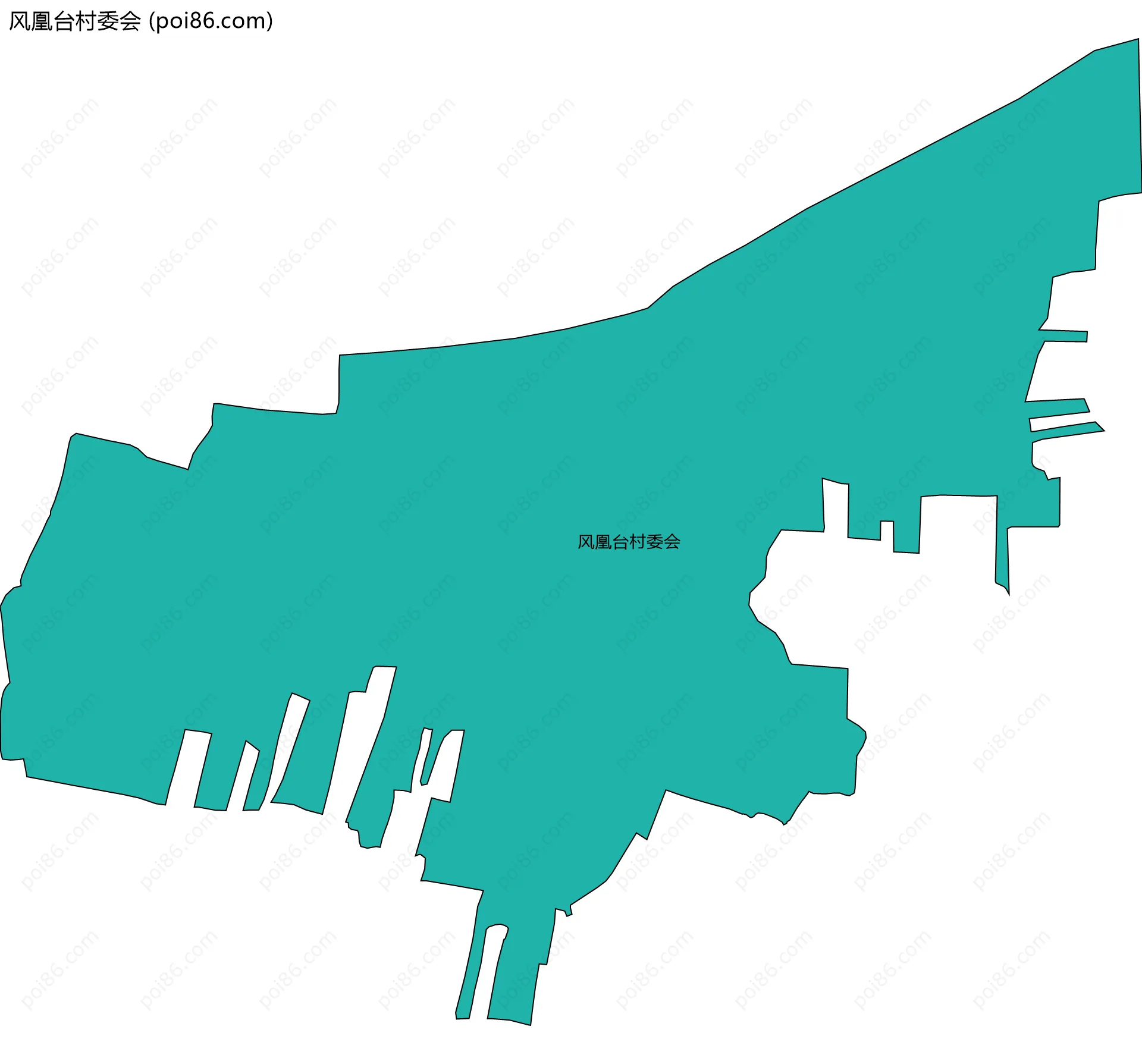 风凰台村委会边界地图