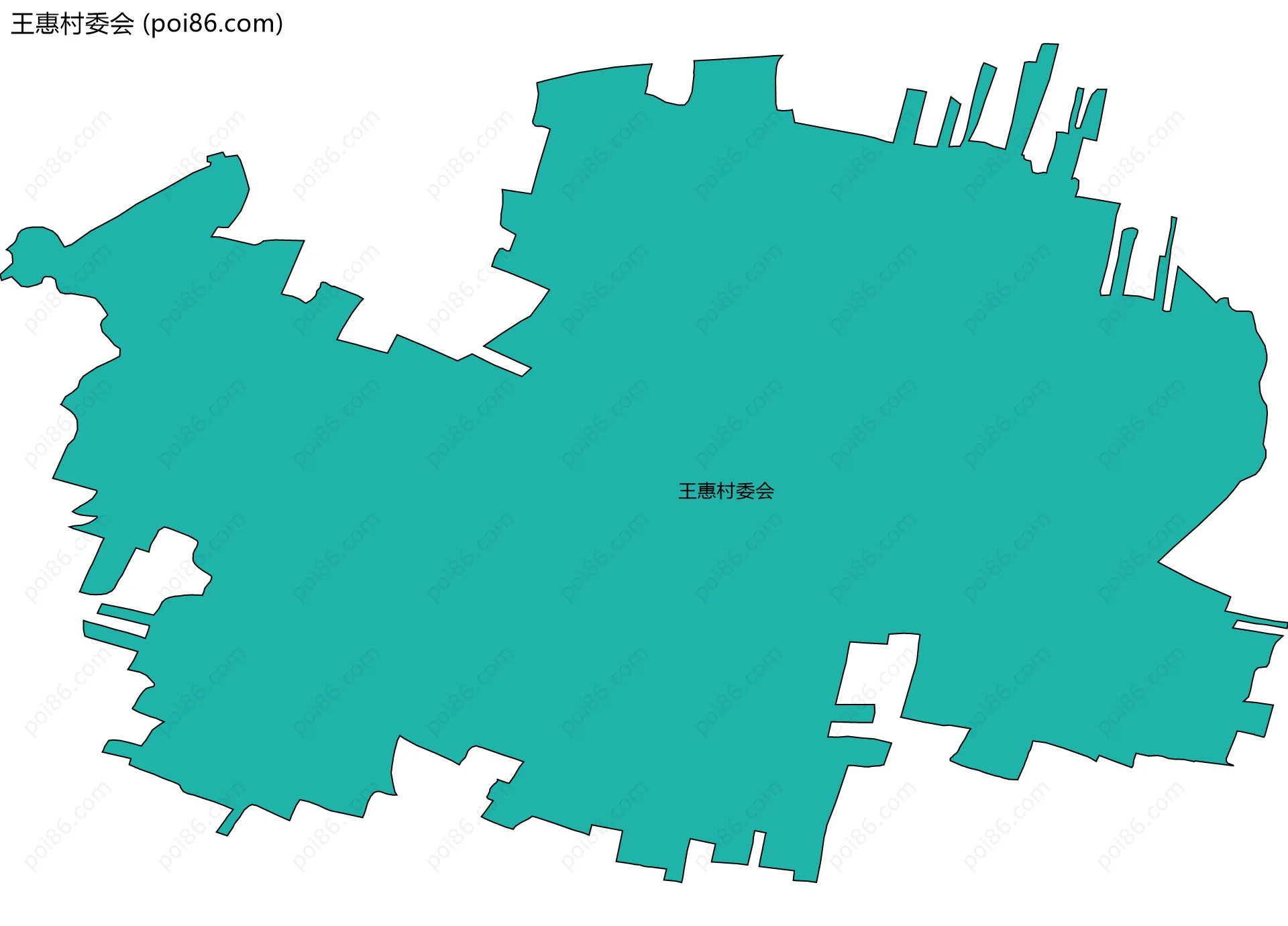 王惠村委会边界地图