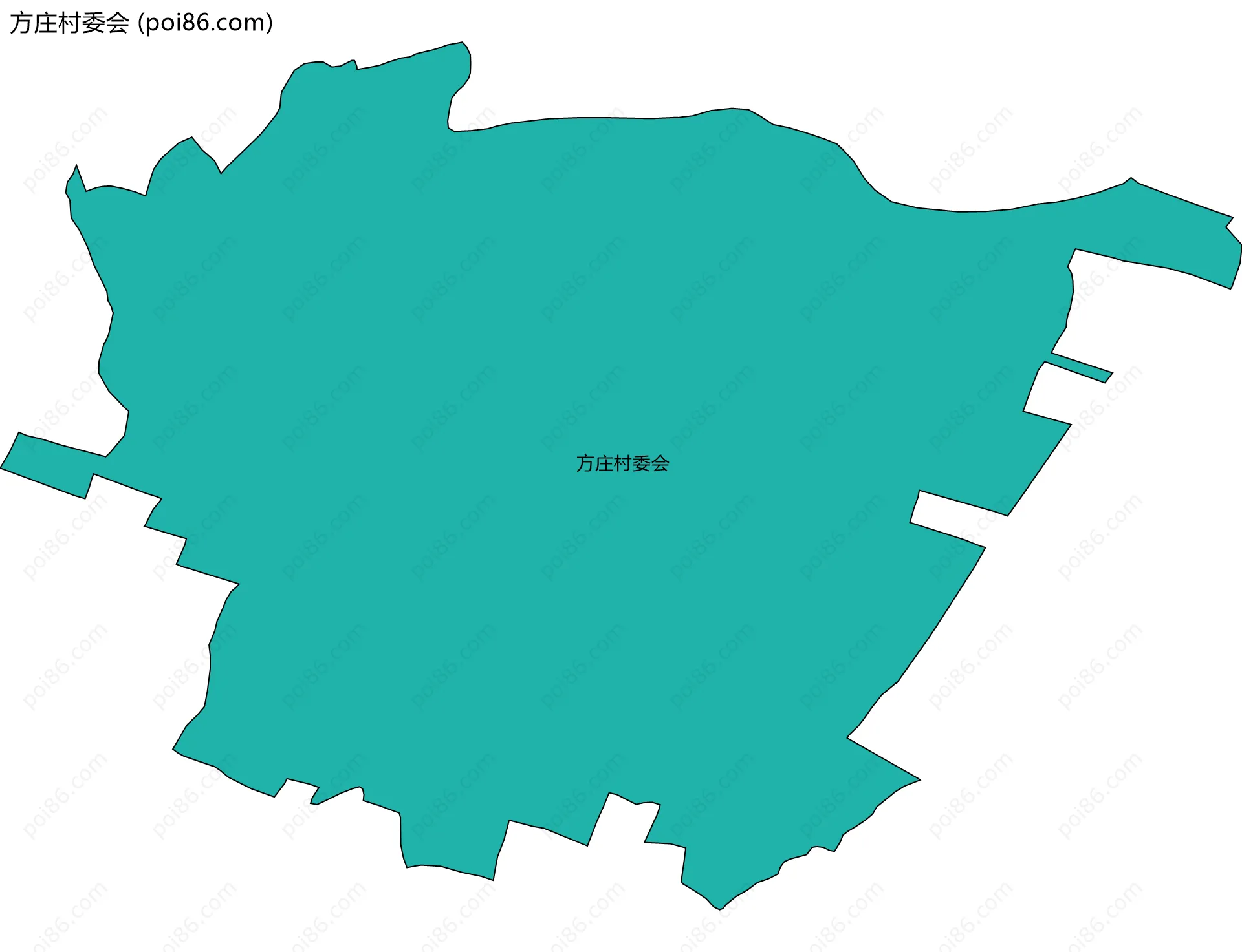 方庄村委会边界地图