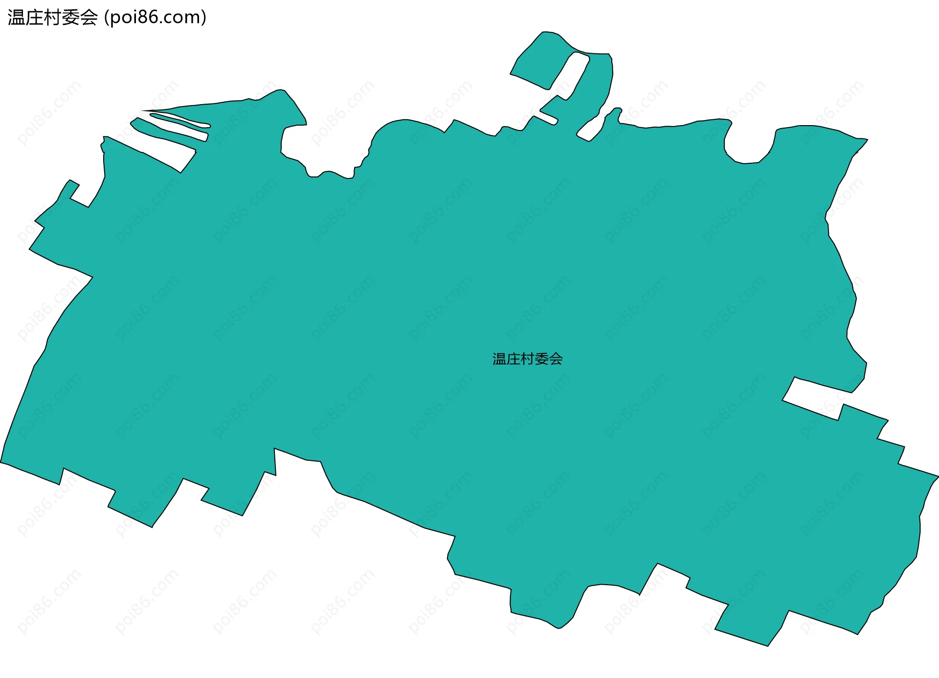 温庄村委会边界地图