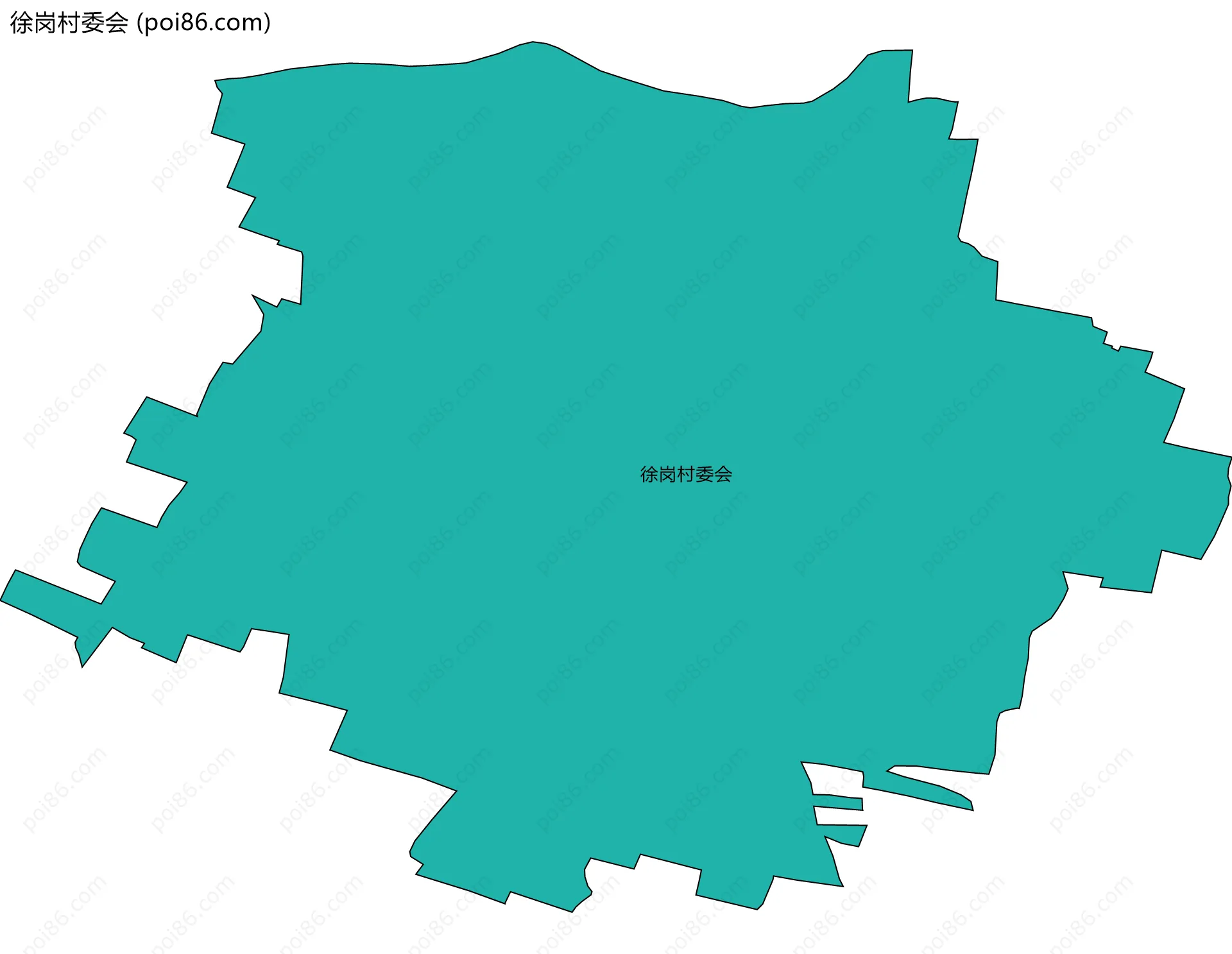 徐岗村委会边界地图
