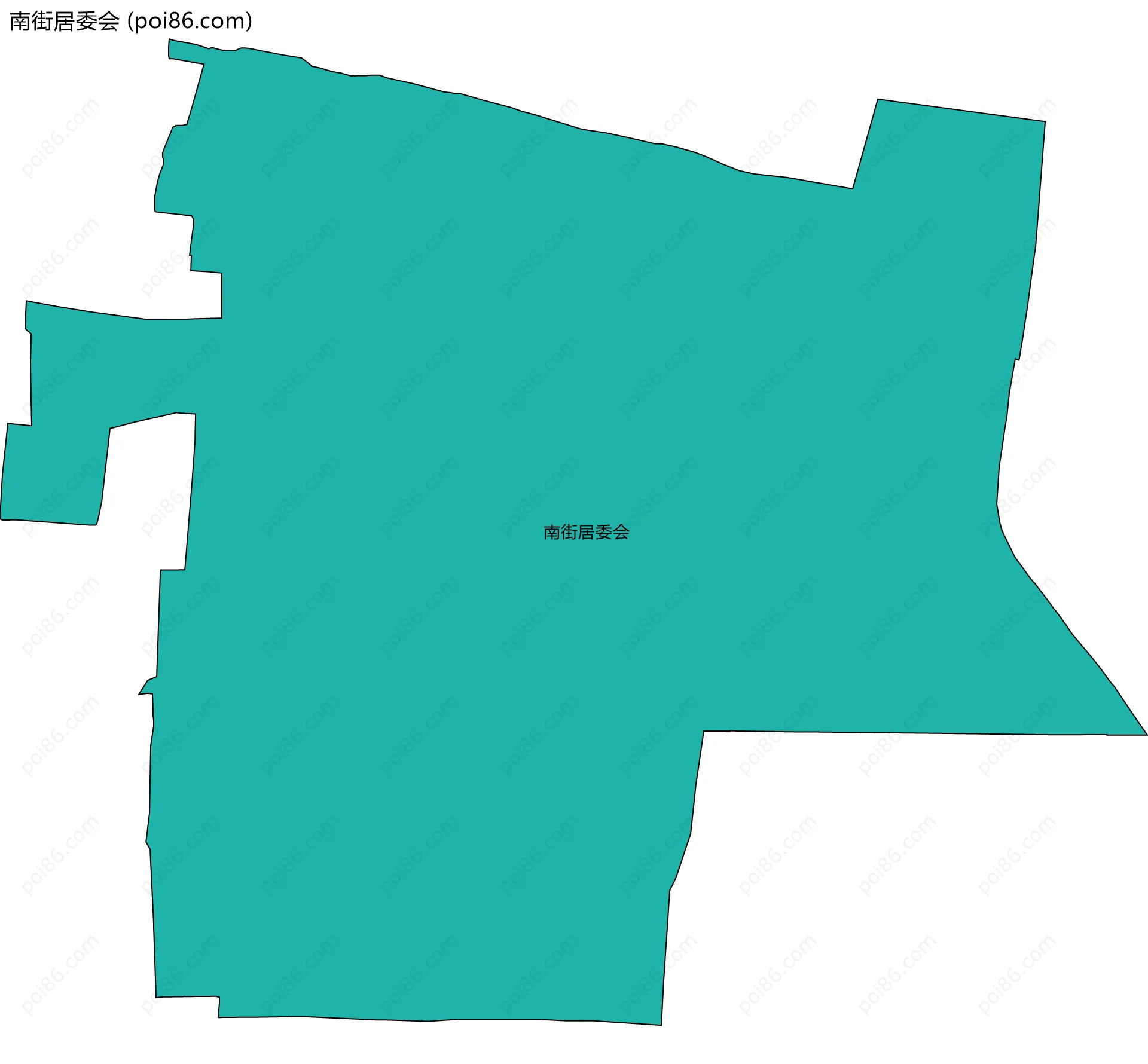 南街居委会边界地图