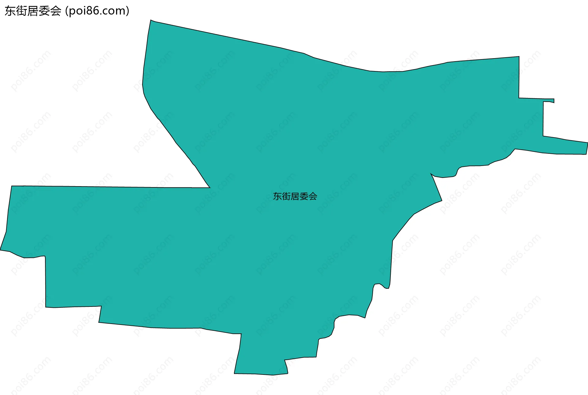 东街居委会边界地图