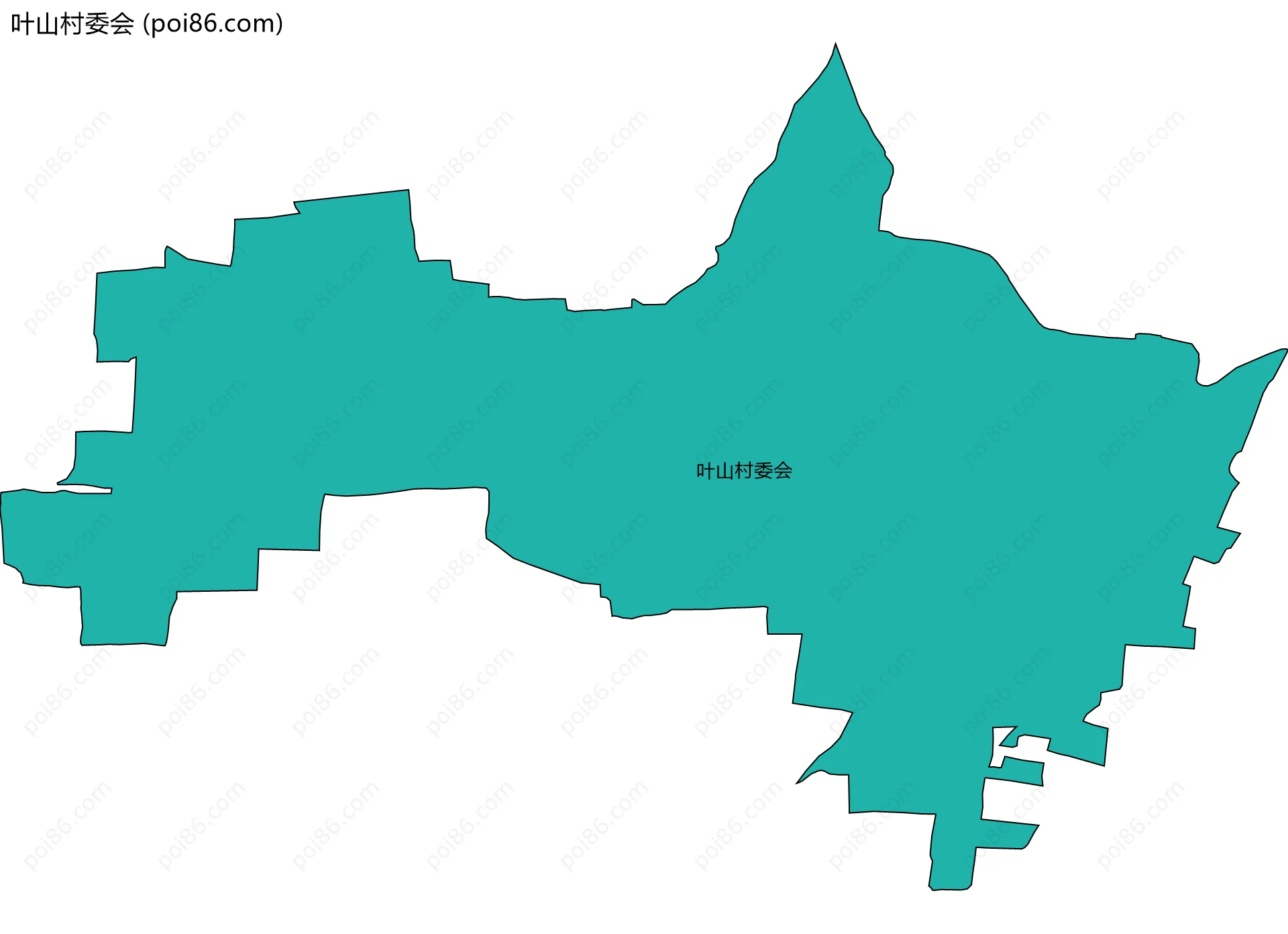 叶山村委会边界地图