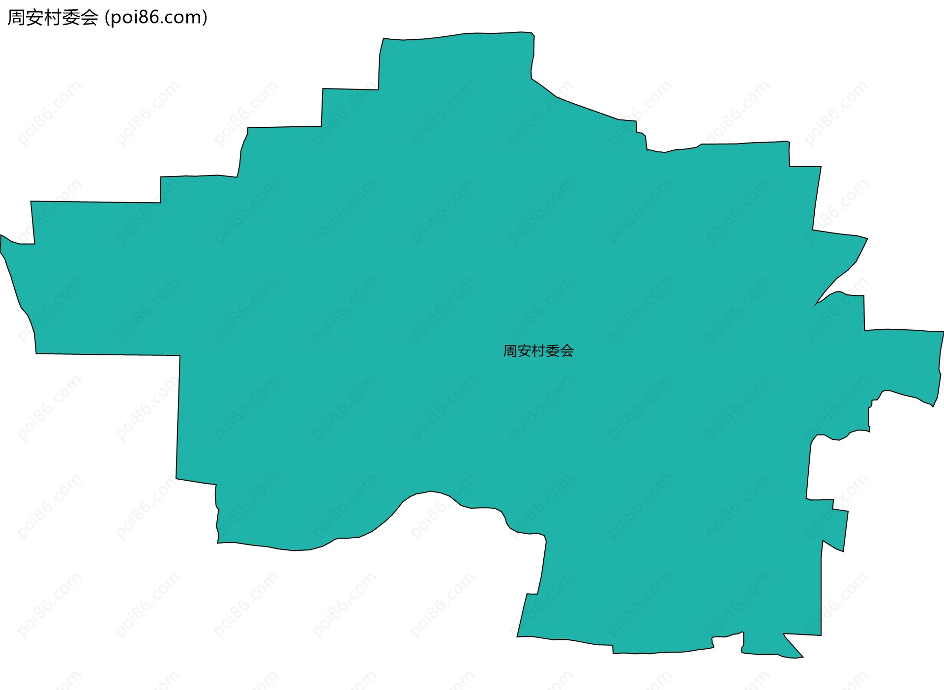 周安村委会边界地图