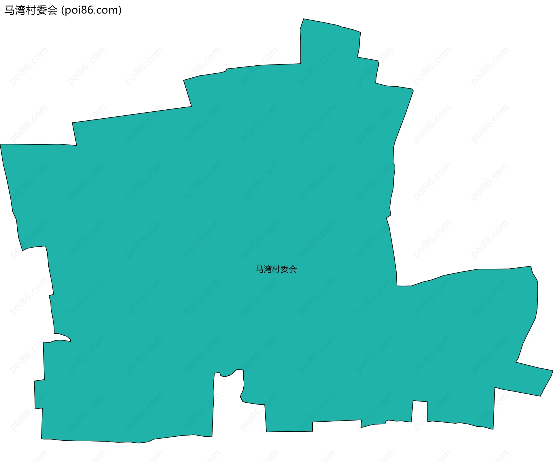 马湾村委会边界地图