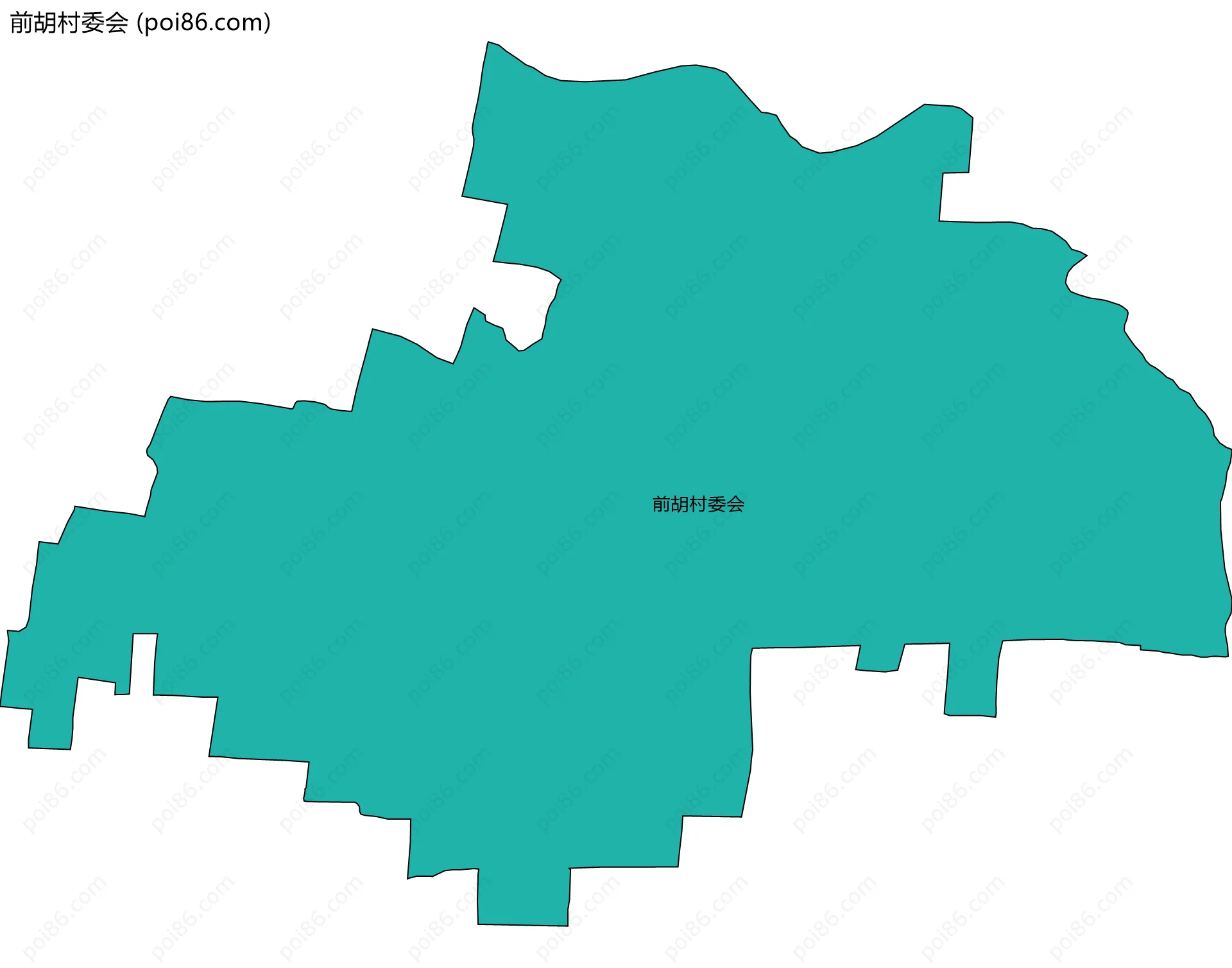 前胡村委会边界地图