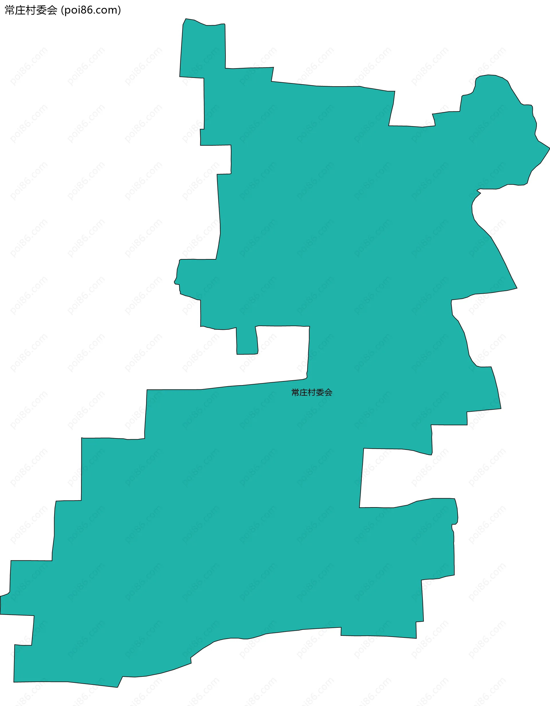 常庄村委会边界地图