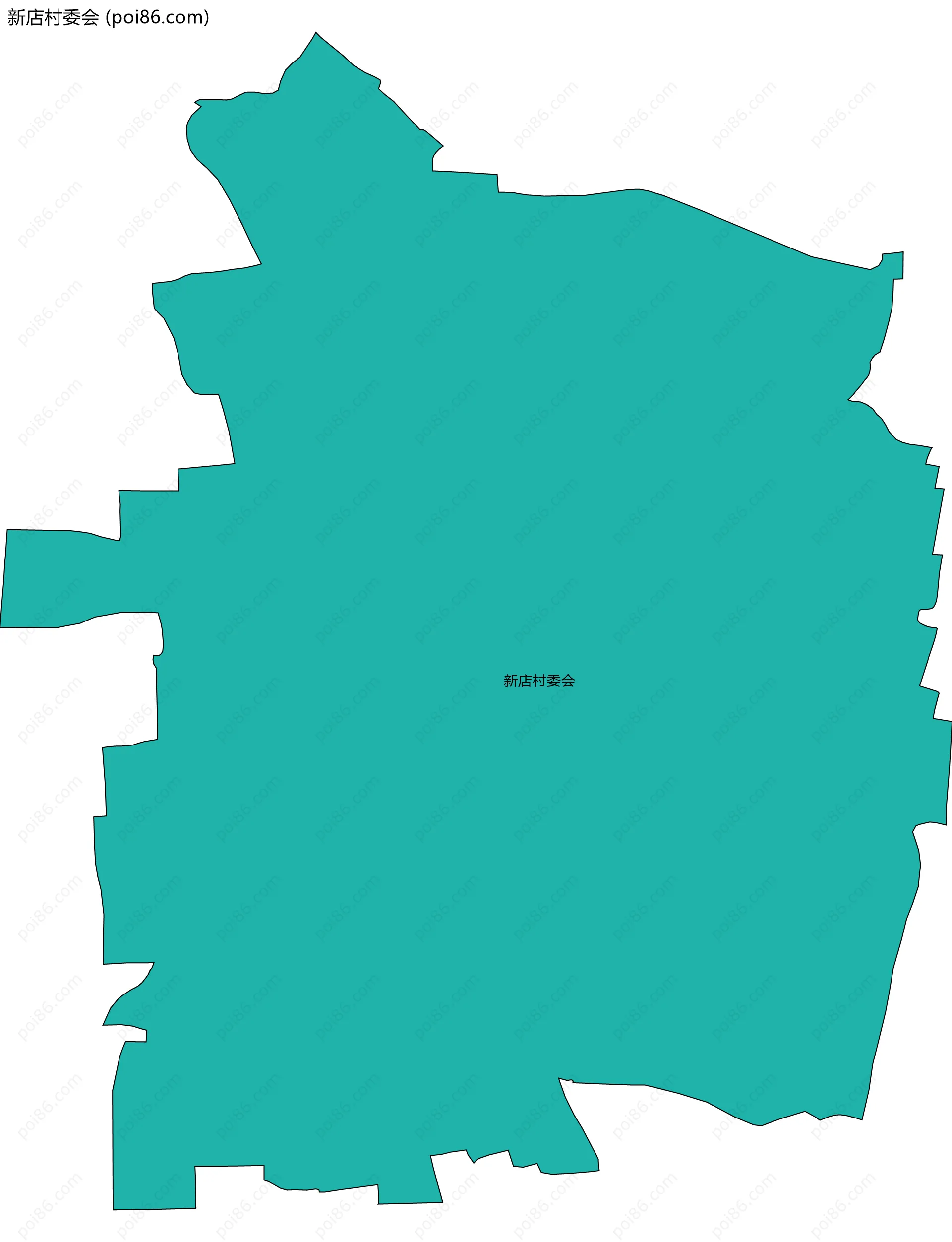 新店村委会边界地图