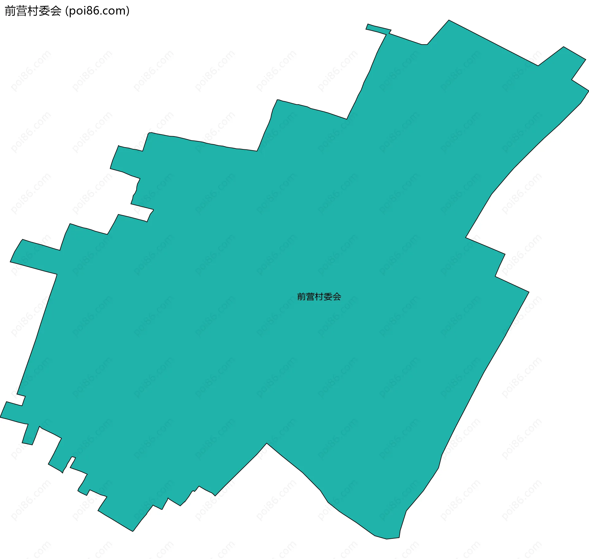 前营村委会边界地图