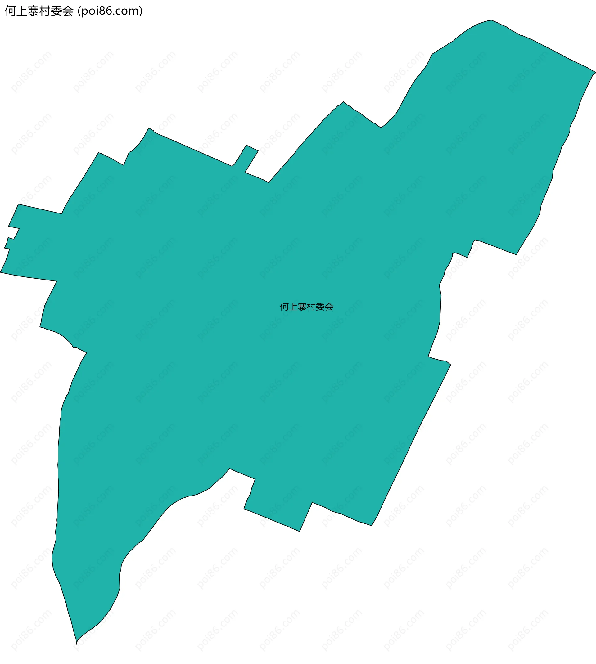 何上寨村委会边界地图