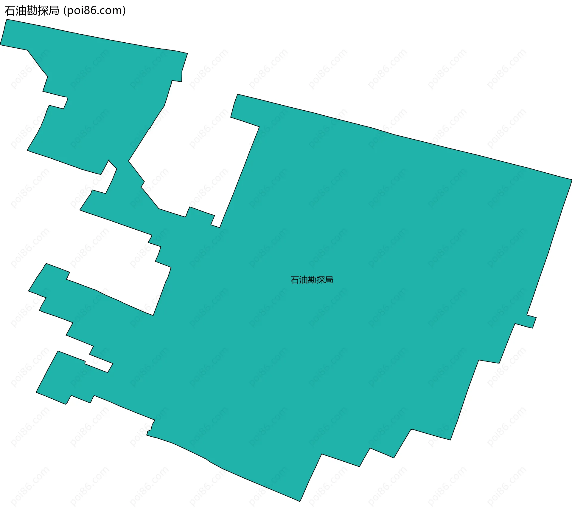 石油勘探局边界地图