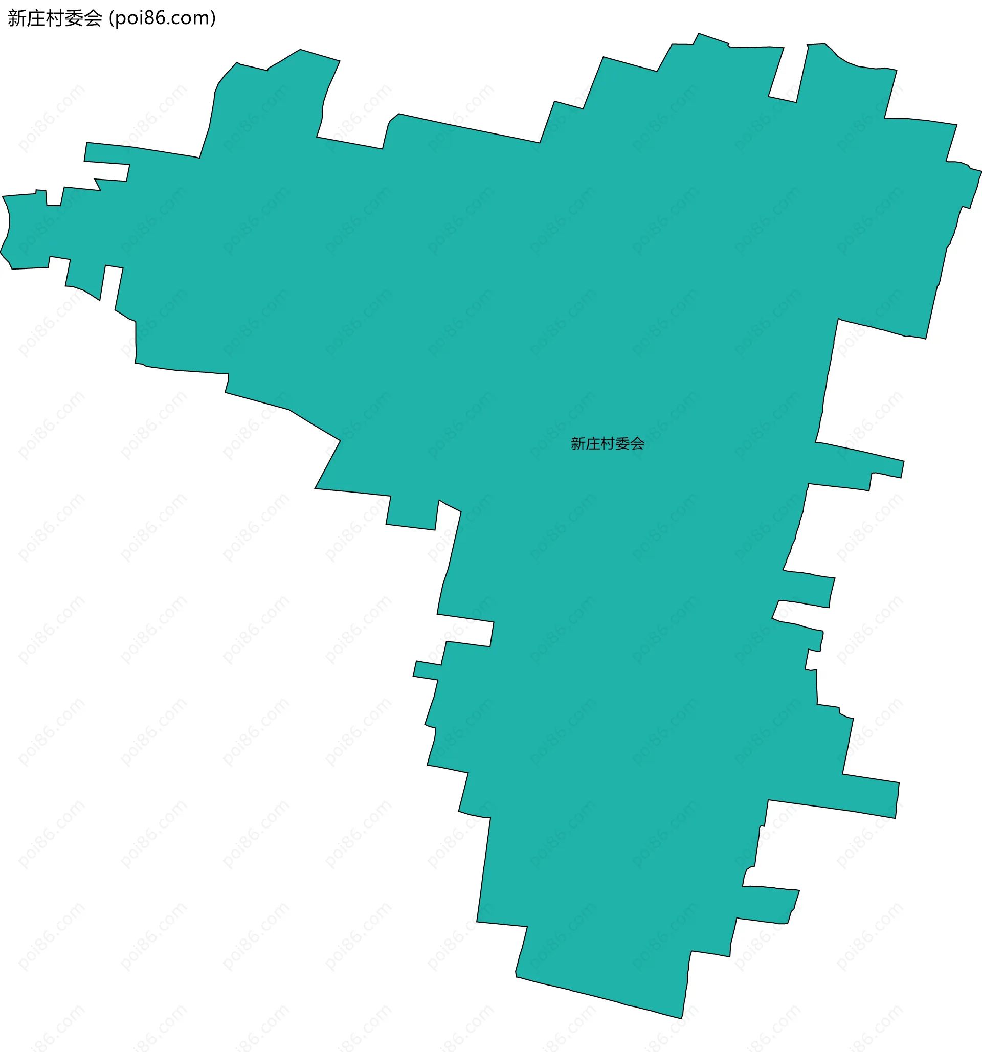 新庄村委会边界地图