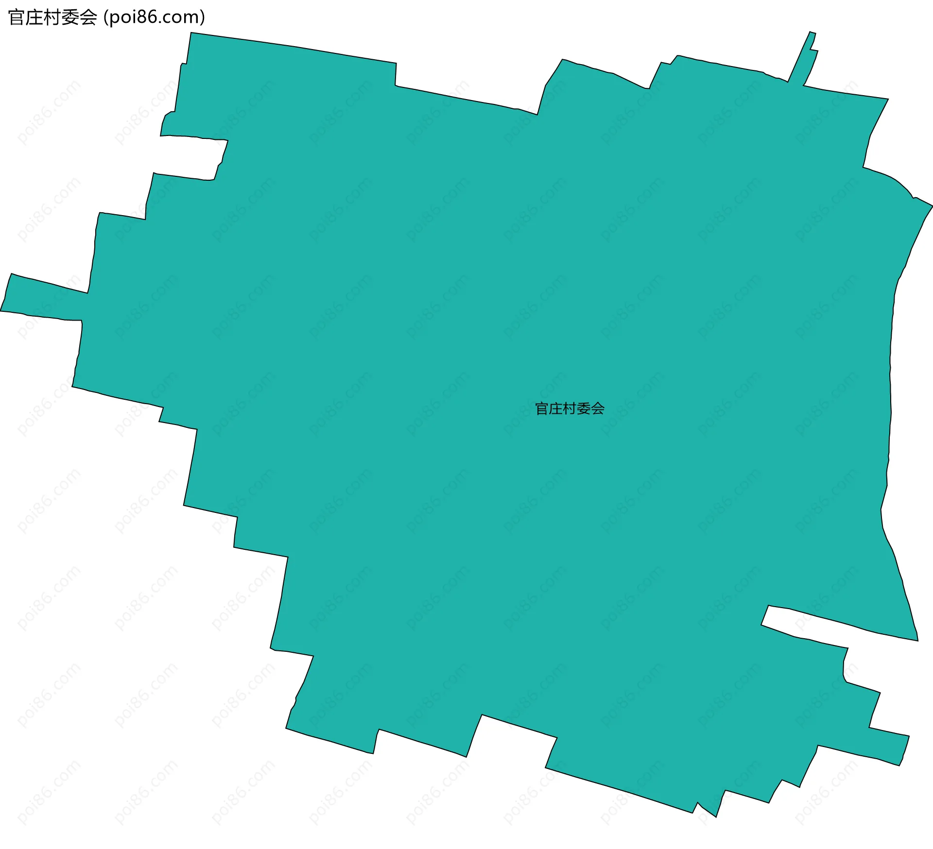 官庄村委会边界地图