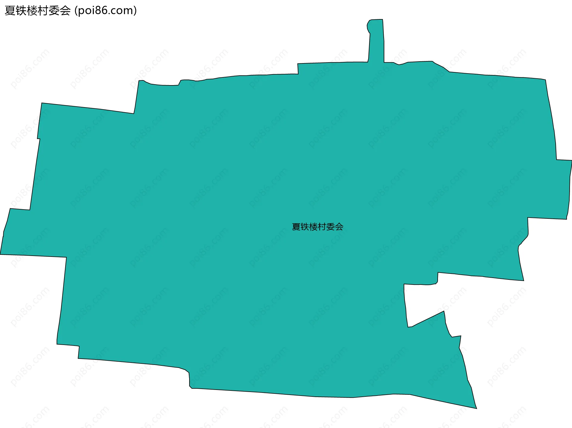 夏铁楼村委会边界地图