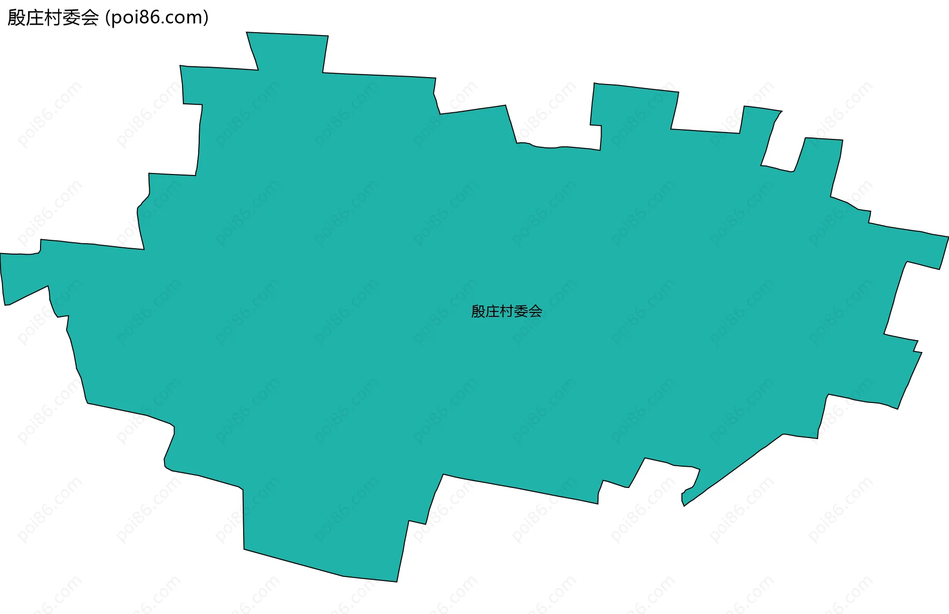 殷庄村委会边界地图