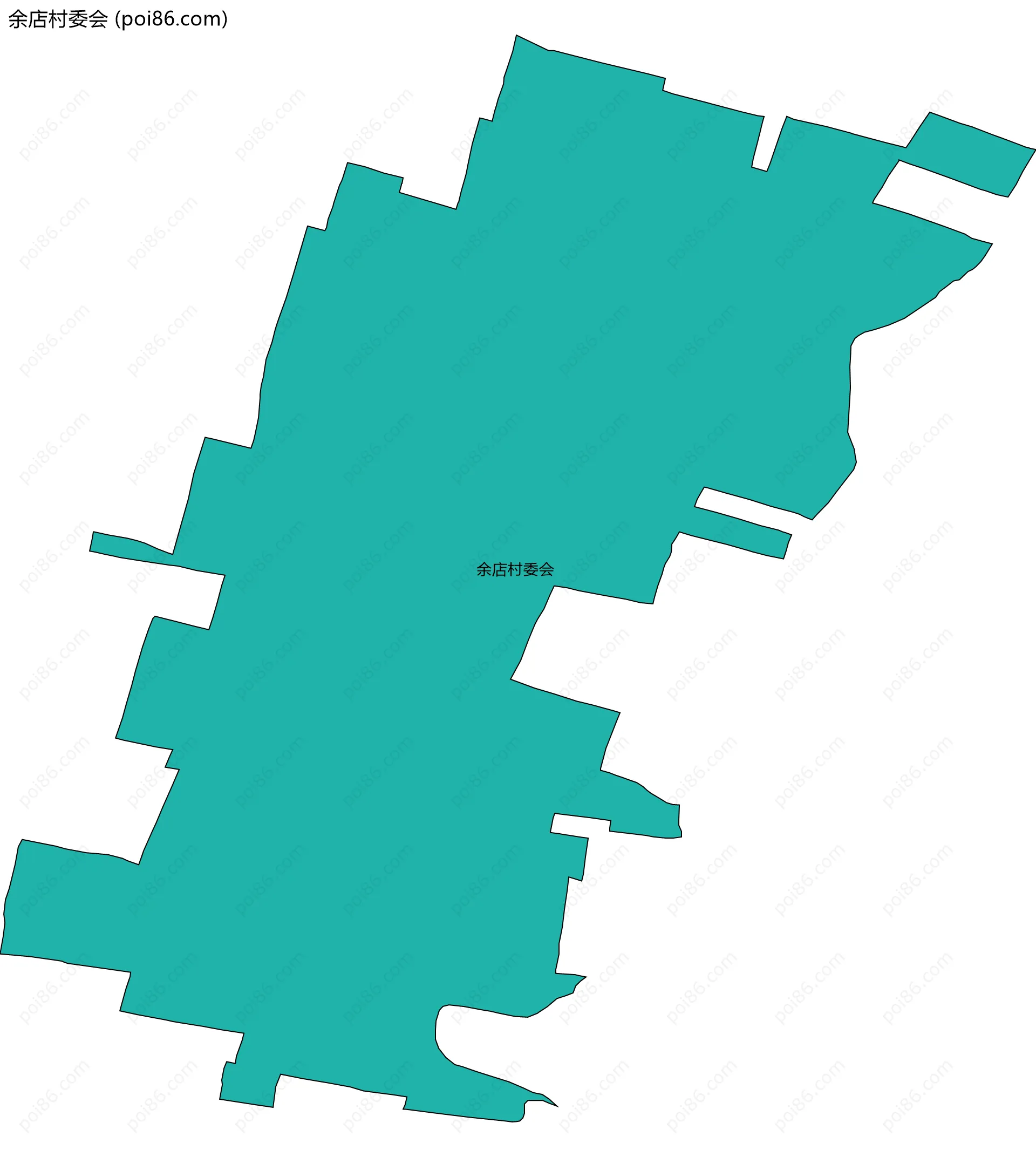 余店村委会边界地图