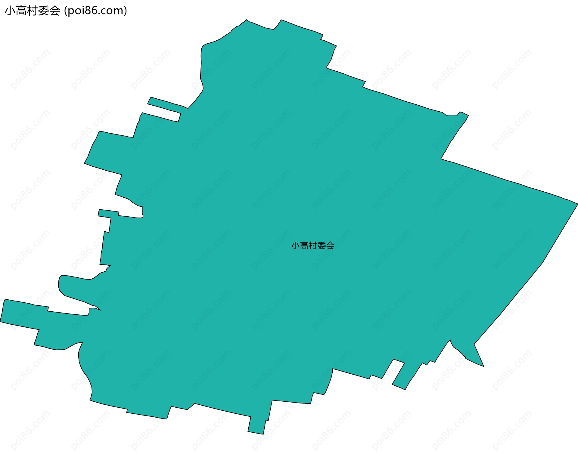 小高村委会边界地图