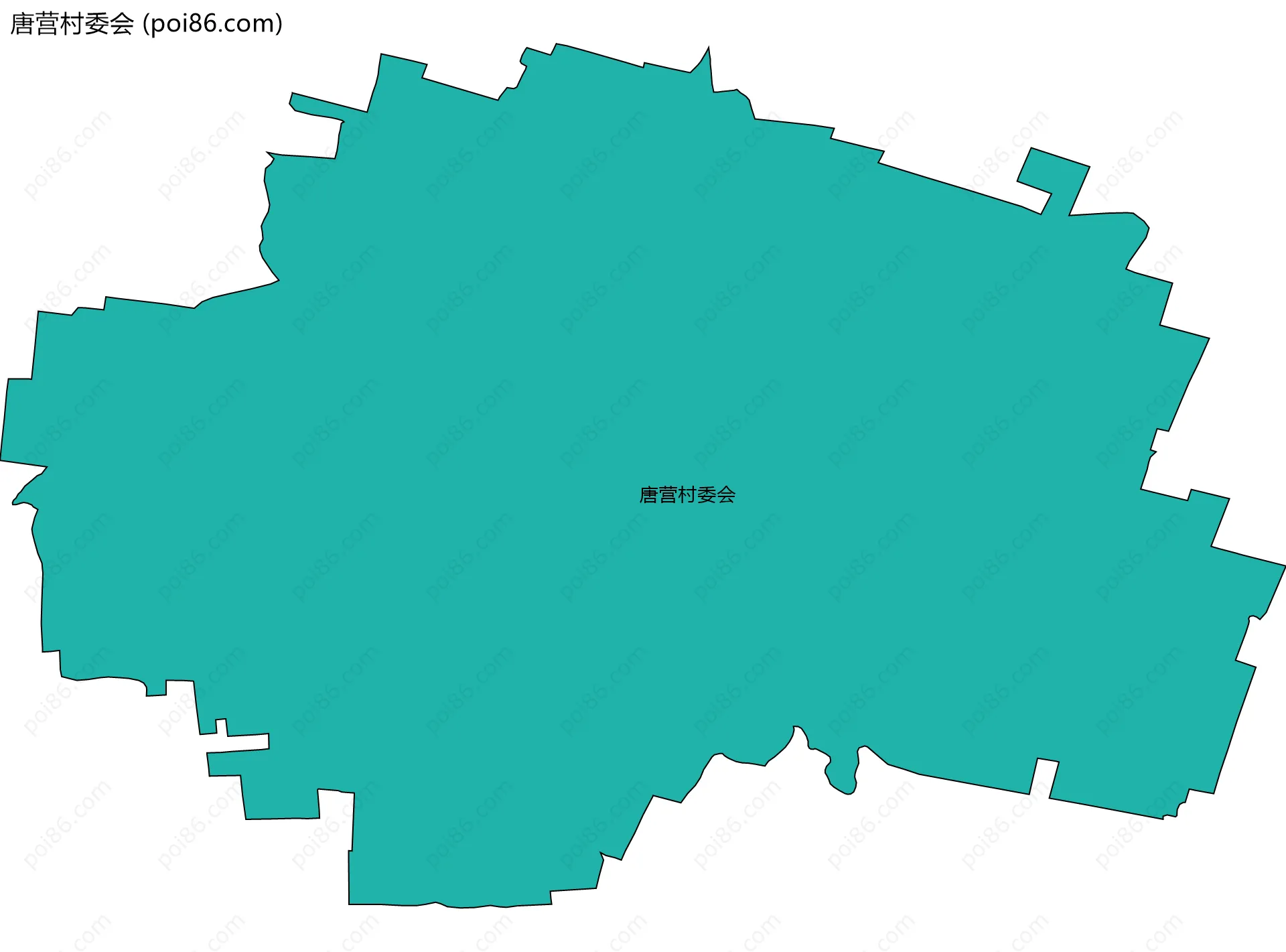 唐营村委会边界地图