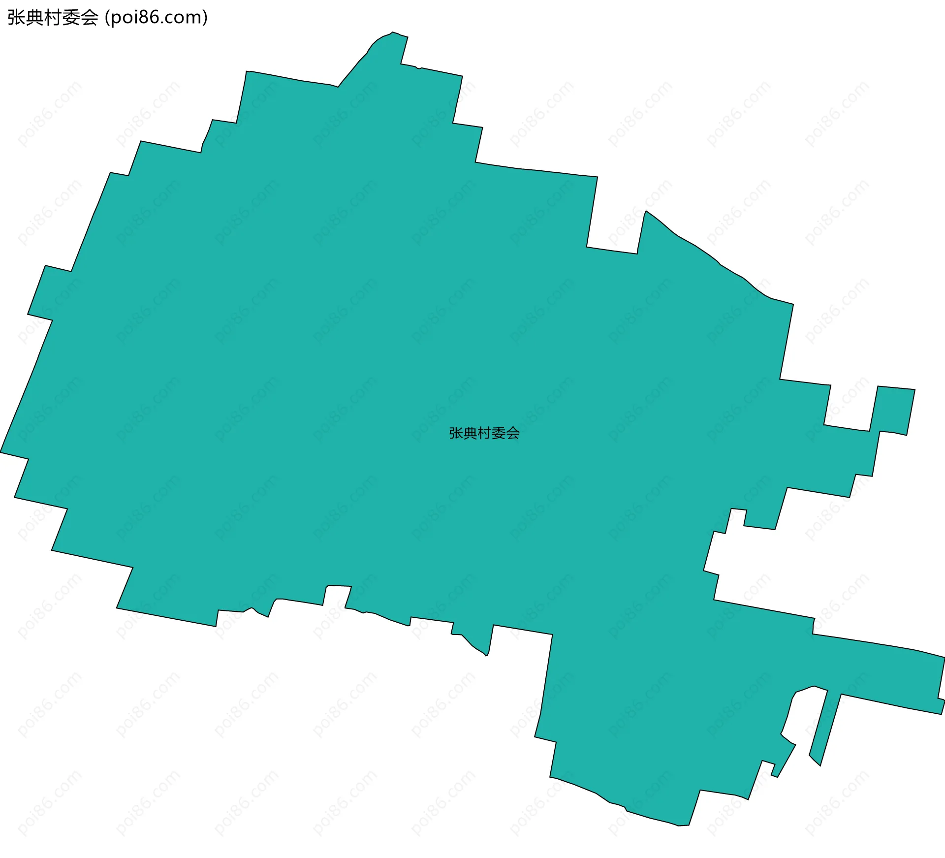 张典村委会边界地图