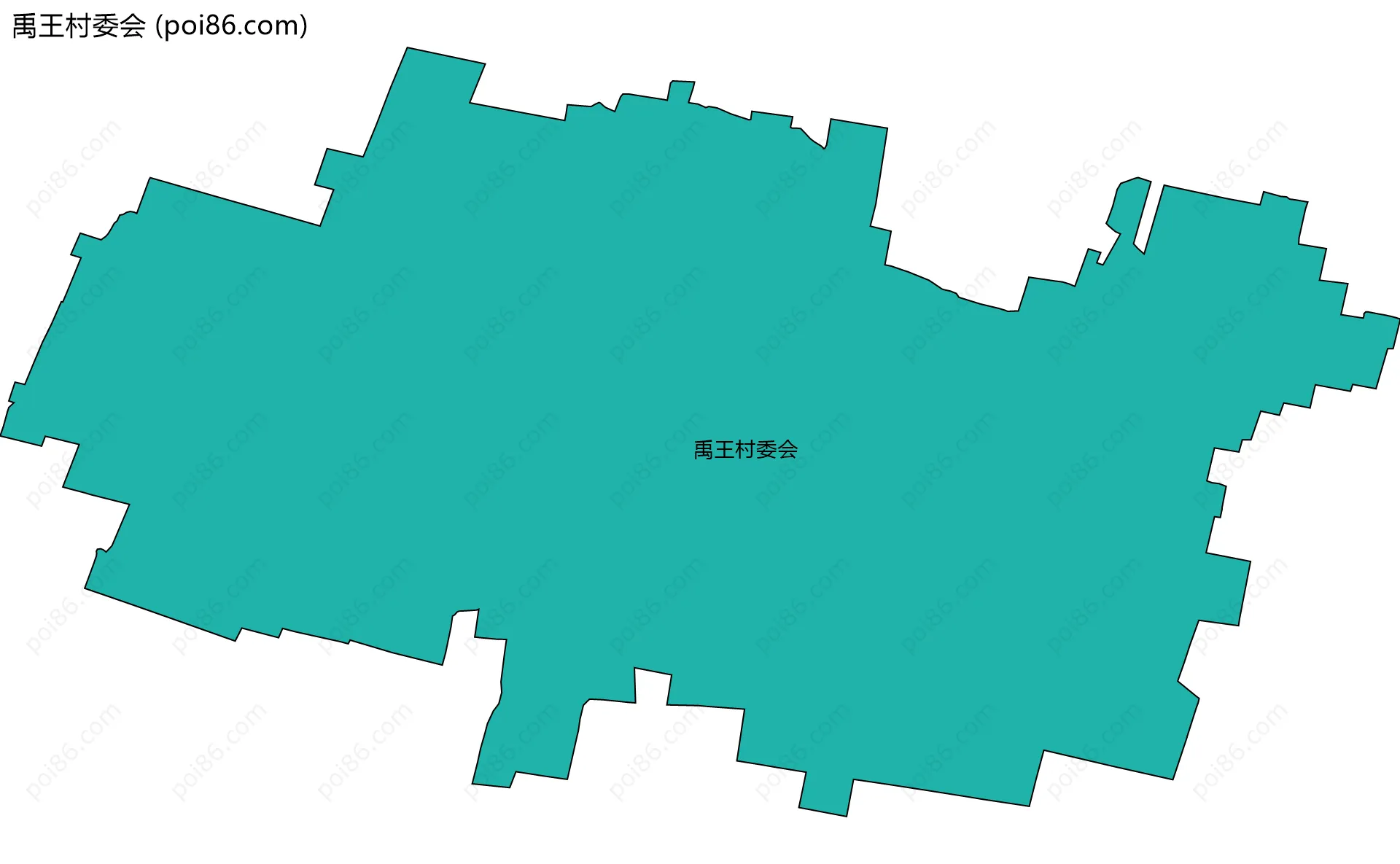 禹王村委会边界地图